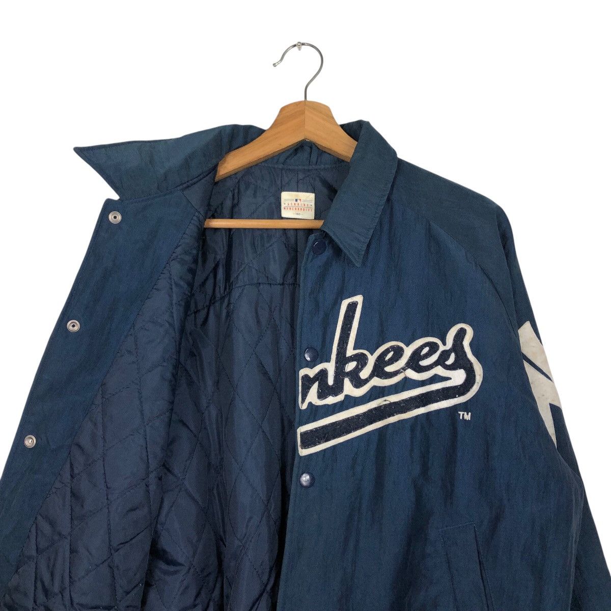 Vintage 📌Vintage Bomber Jacket Yankees Mlb New York Big Logo Size US M / EU 48-50 / 2 - 13 Thumbnail