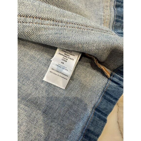 Veronica Beard Veronica Beard NWT Dahl Stripe Denim Chore Jacket Size XS Size XS / US 0-2 / IT 36-38 - 5 Thumbnail