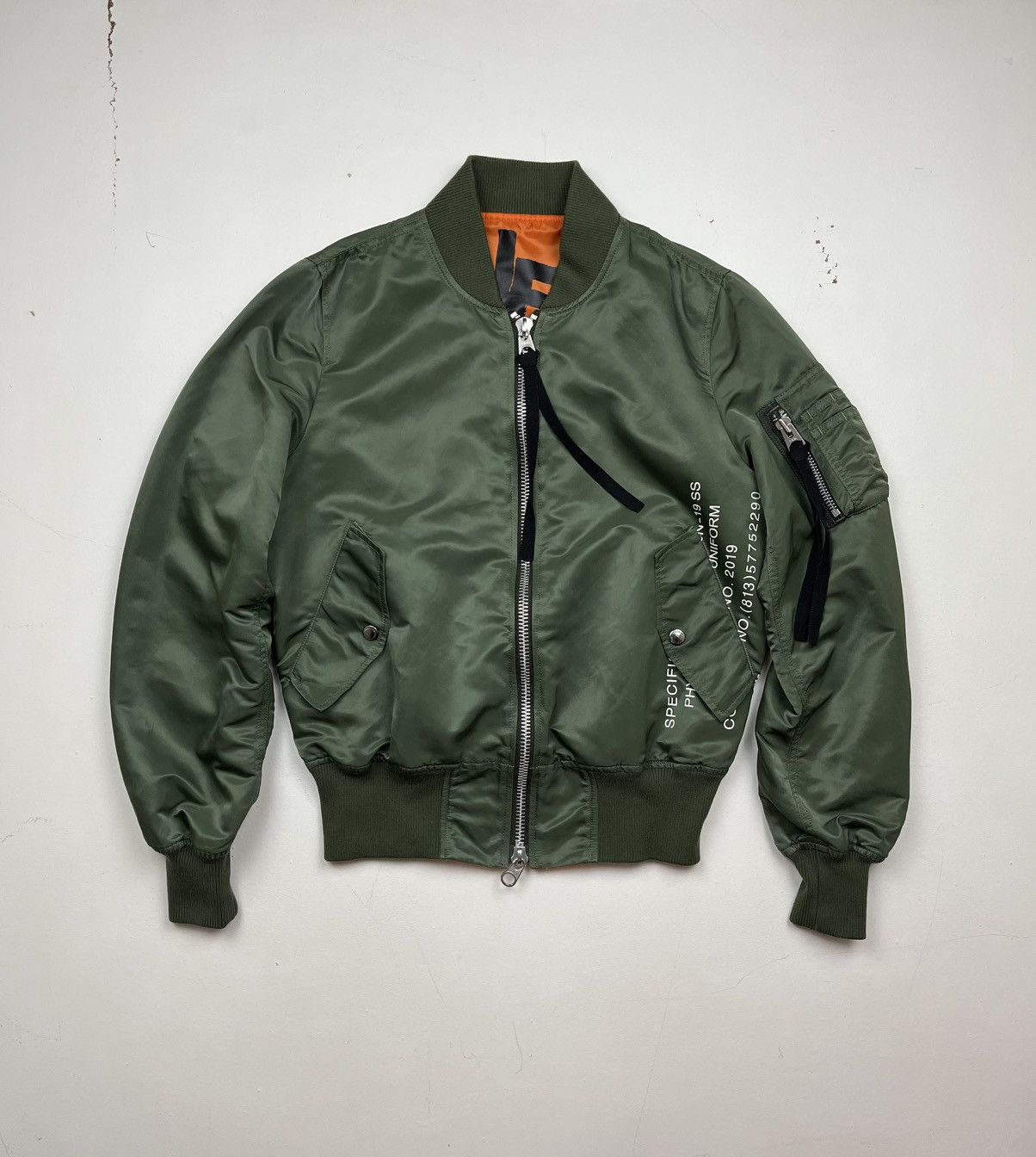 uniform experiment Uniform Experiment 19SS Graffiti Reversible MA-1 Jacket Size US XS / EU 42 / 0 - 2 Thumbnail