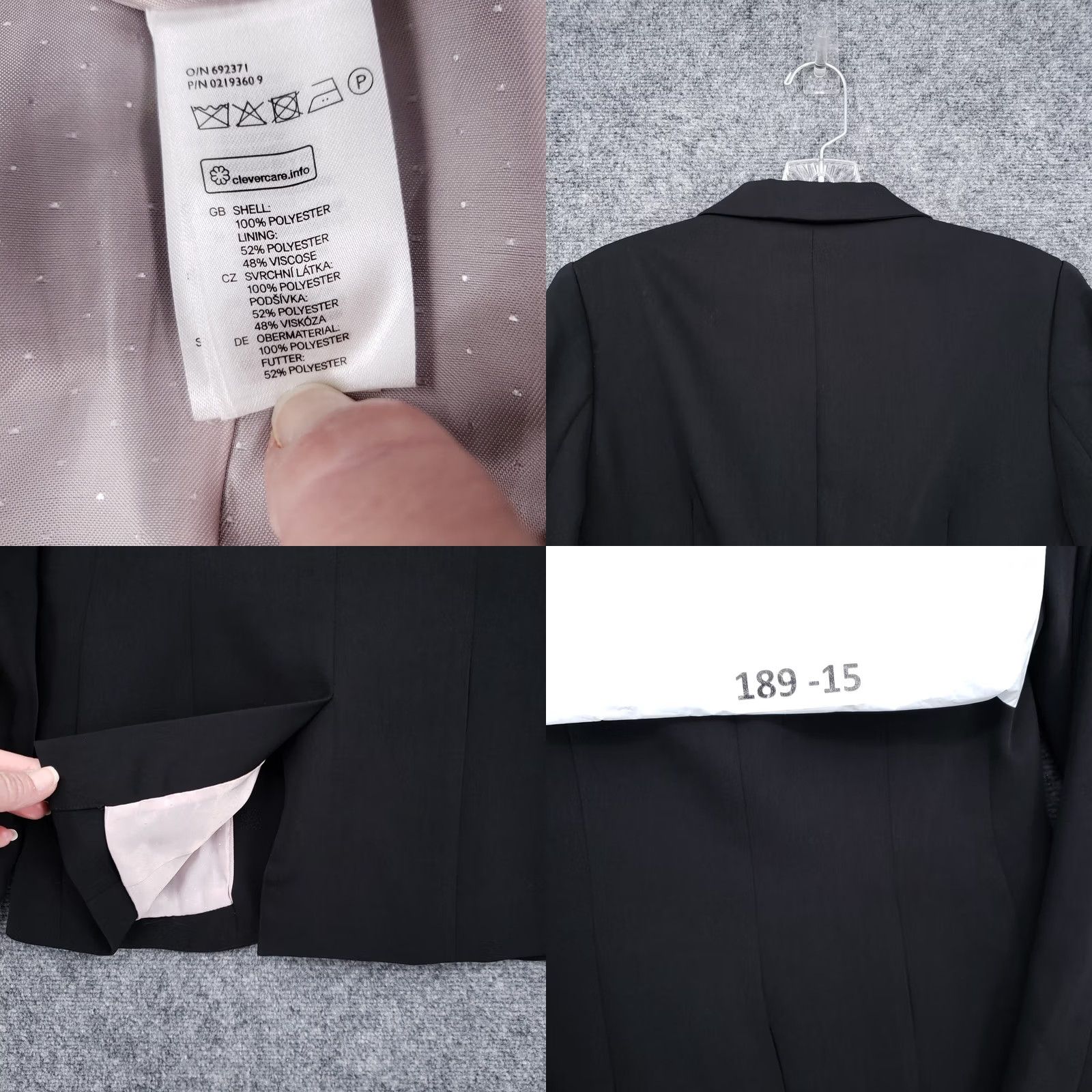 H&M H&M Blazer Womens 4 Black Single-Breasted Button Short Jacket Business Formal Blazer Women Size 4 Black Casual/Workwear Size S / US 4 / IT 40 - 8 Thumbnail
