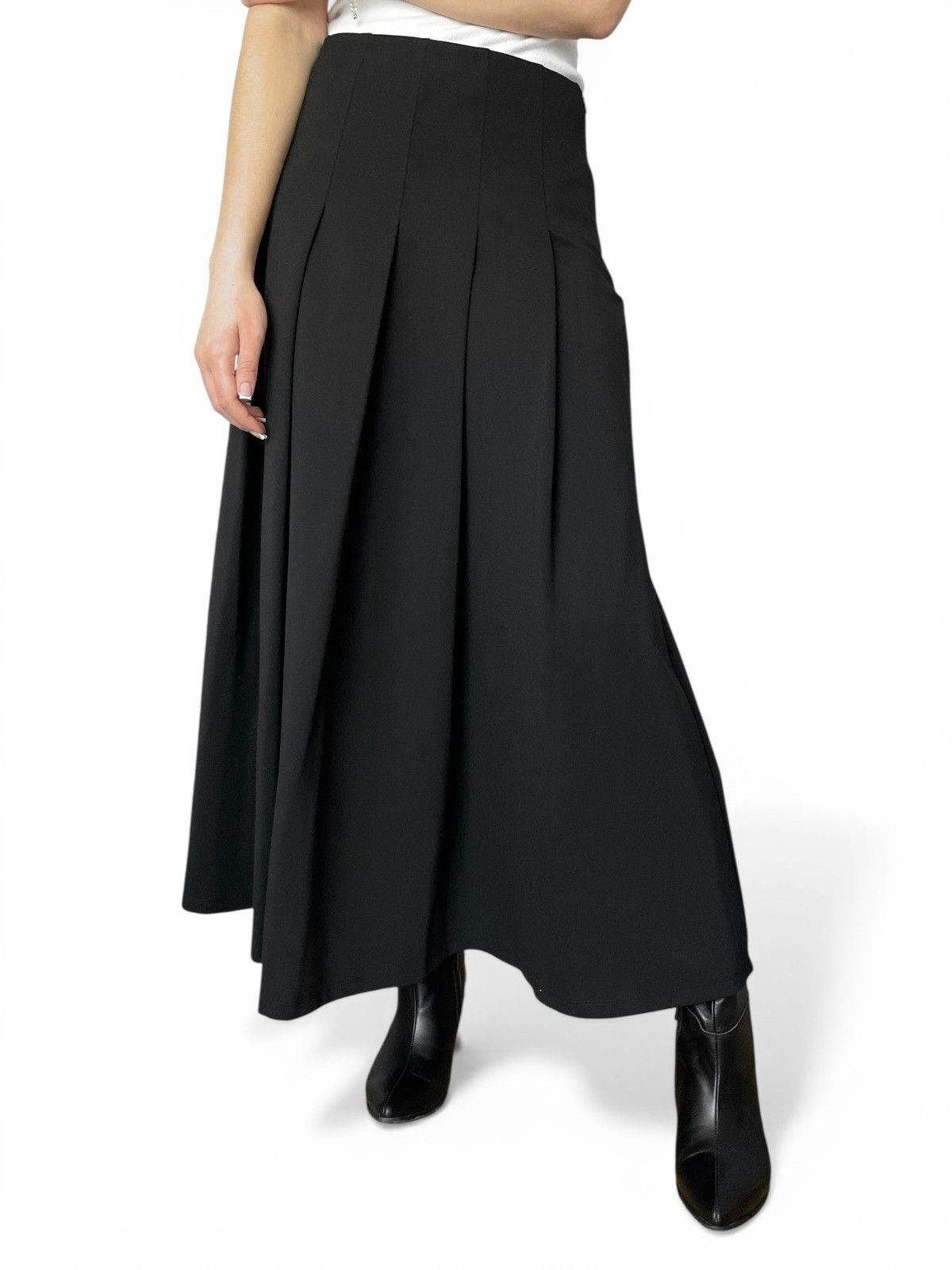 ME+EM ME+EM Pleated Maxi A-Line Skirt – Black – Size UK 10 / US 6 Size 28" / US 6 / IT 42 - 1 Thumbnail