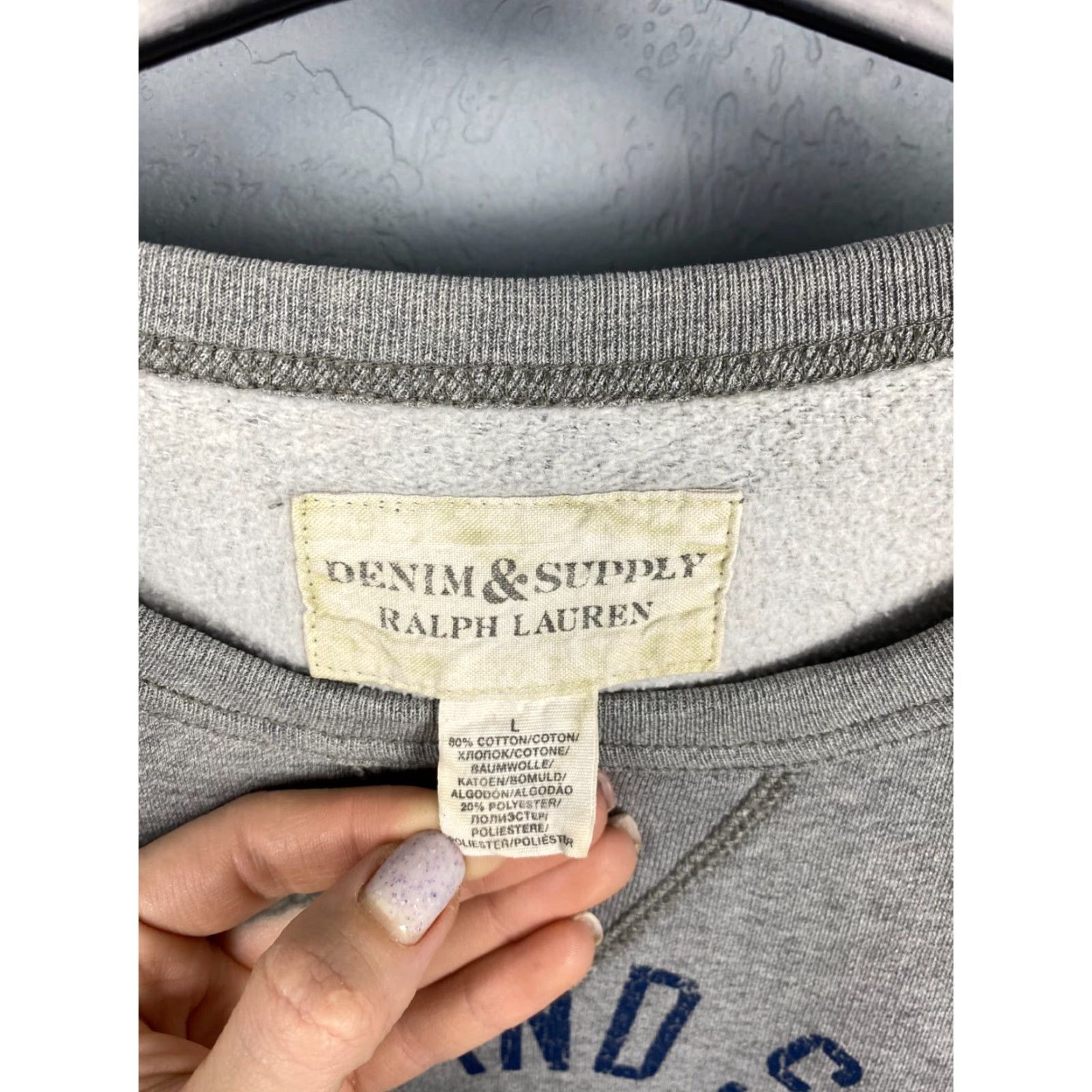 Vintage Denim And Supply Ralph Lauren Mens Crew Neck Sweatshirt Size L Gray Sweatshirt Mens L Denin And Supply Ralph Lauren Crew Neck Sweatshirt Size US L / EU 52-54 / 3 - 3 Thumbnail