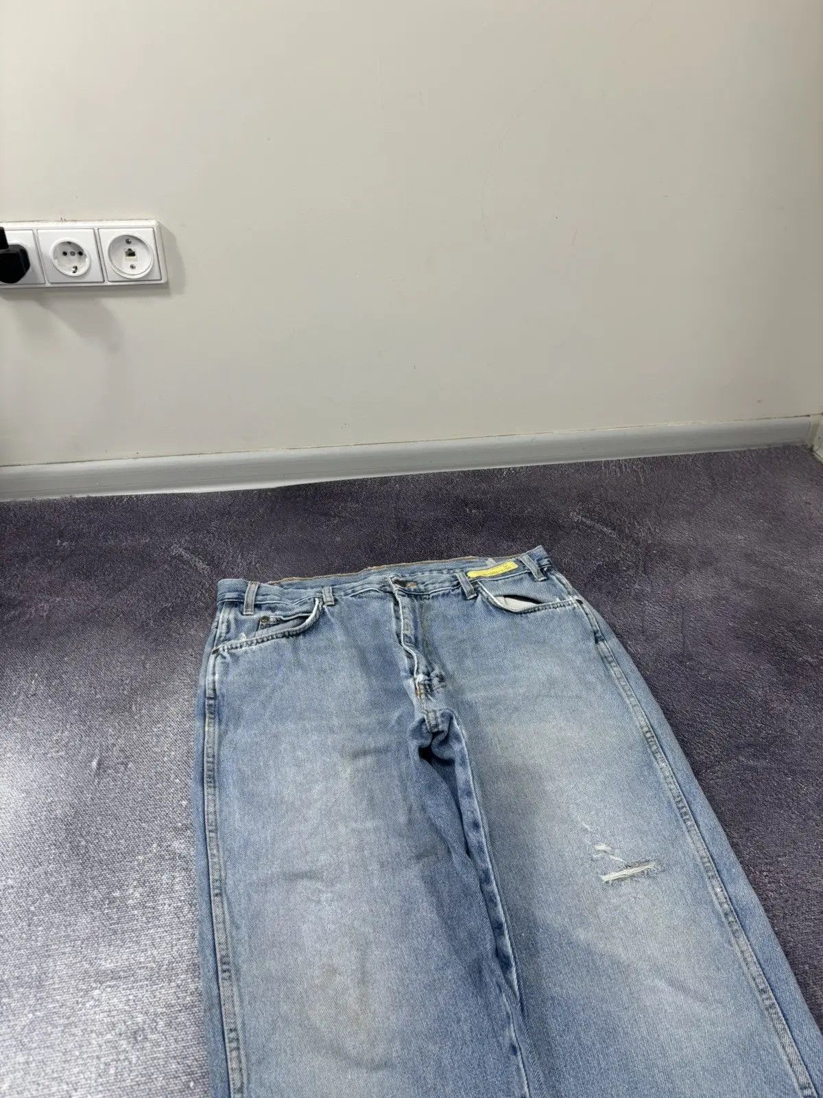 Dickies × Vintage Vintage Dickies Y2K Light Blue Workwear Denim Baggy Jeans Size US 38 / EU 54 - 8 Thumbnail