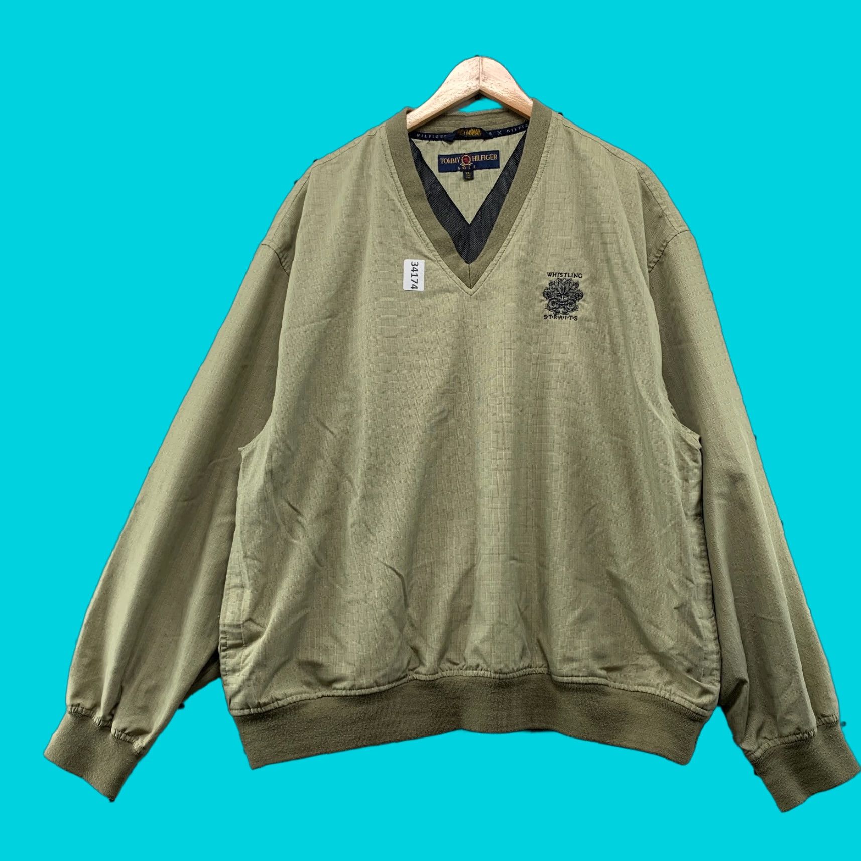 Tommy Hilfiger VINTAGE Tommy Hilfiger Golf Windbreaker Pullover Jacket Mens 2XL WHISTLING Strait 27x29 Brown GTX? Size US XXL / EU 58 / 5 - 1 Thumbnail