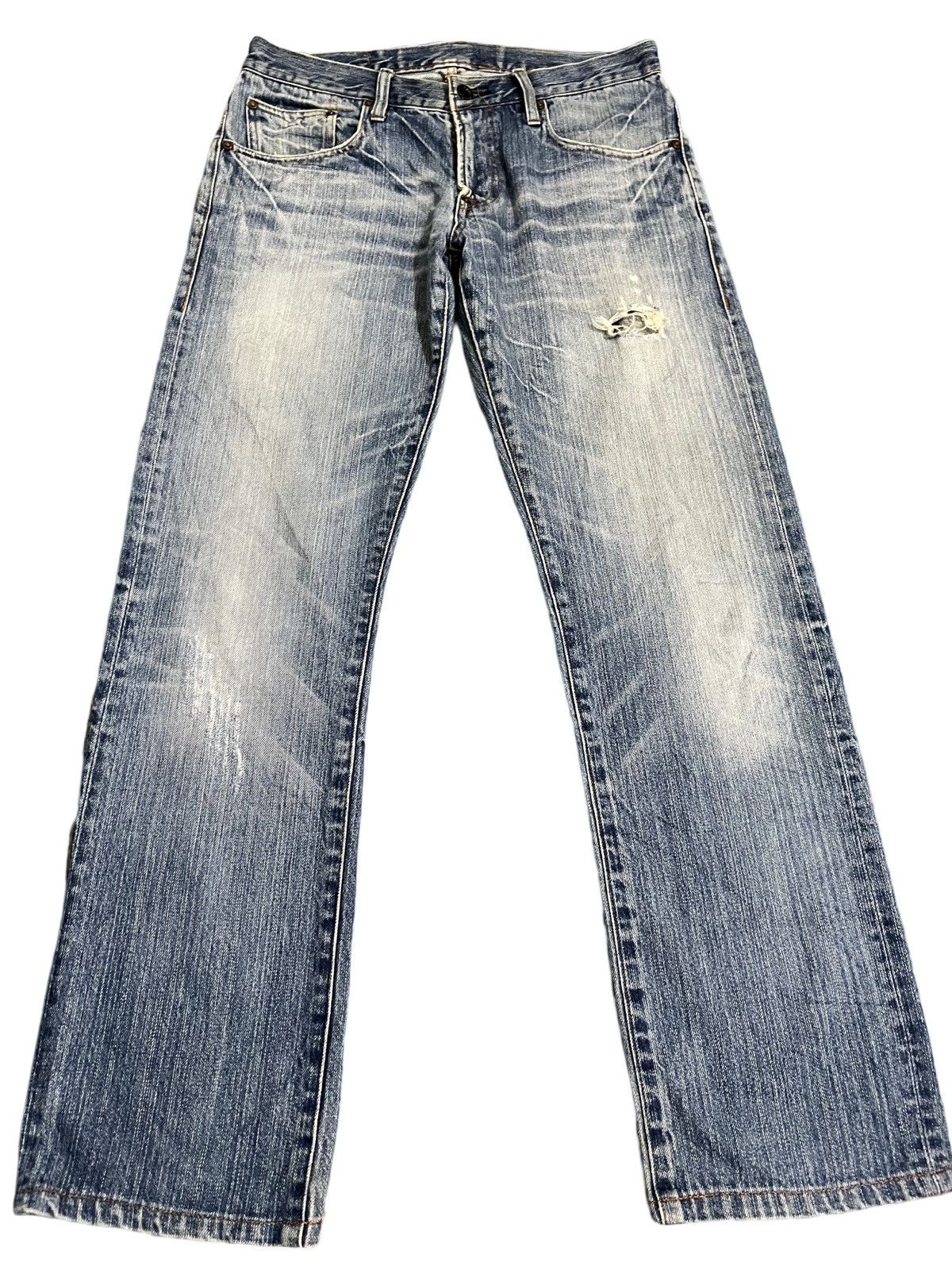 4GSELLER Vintage Japanese Brand Distressed Denim Size US 31 - 1 Thumbnail
