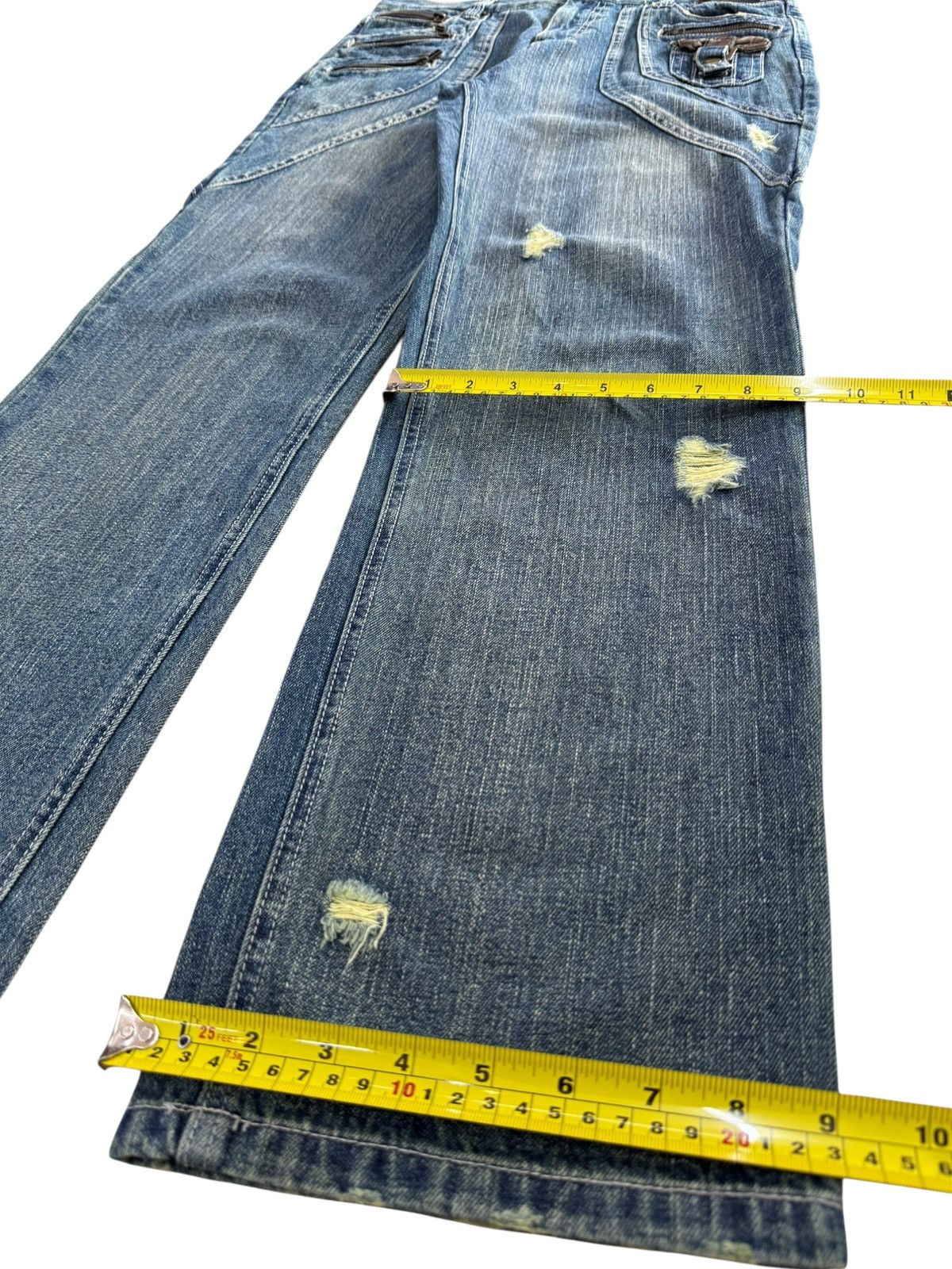 In The Attic In The Attic Multipocket Grunge Distreesed Loose Jeans Size US 35 - 13 Thumbnail