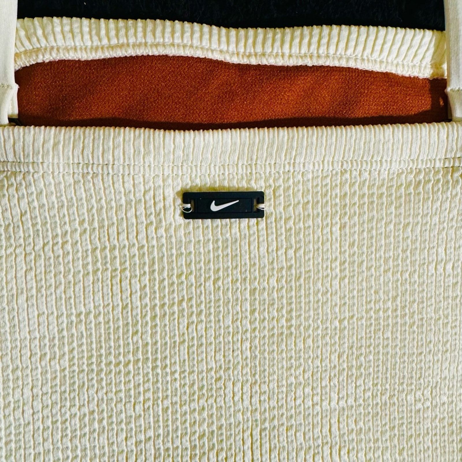 Nike Nike White/Creme Ribbed Crop Top Size S / US 4 / IT 40 - 5 Thumbnail