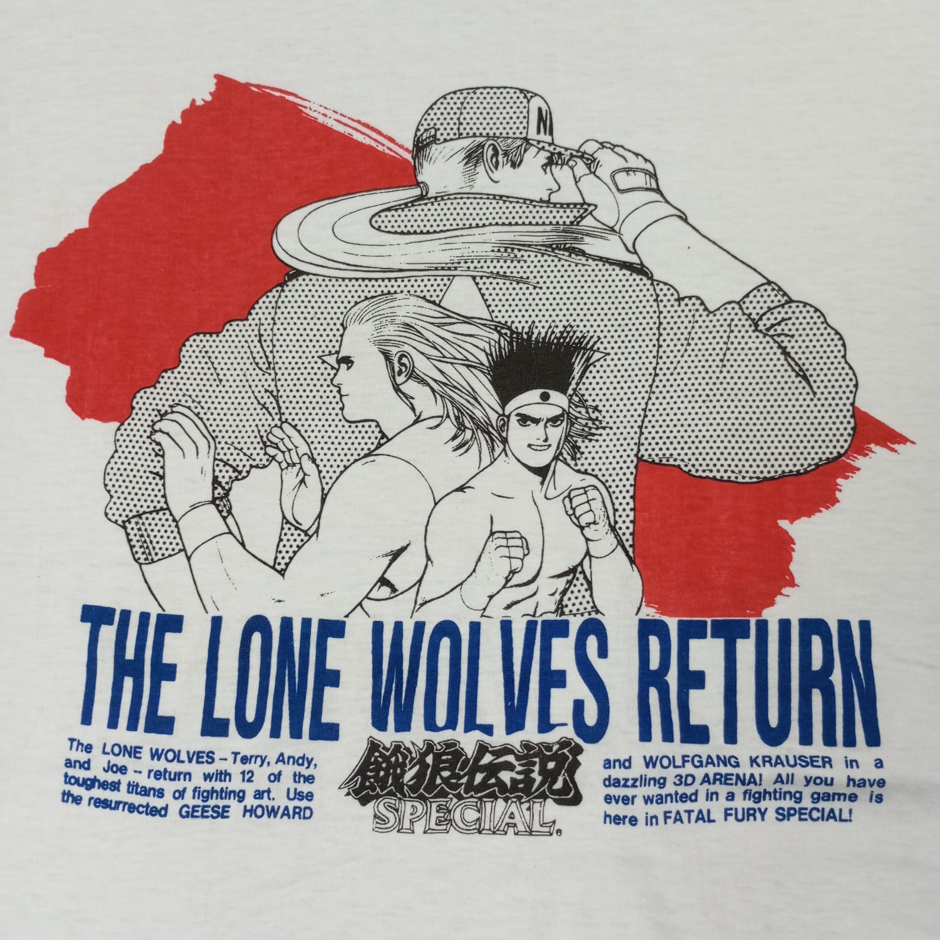 Vintage Fatal Fury Special King Of Fighter Style Games Tee c249n21 Size US M / EU 48-50 / 2 - 2 Thumbnail