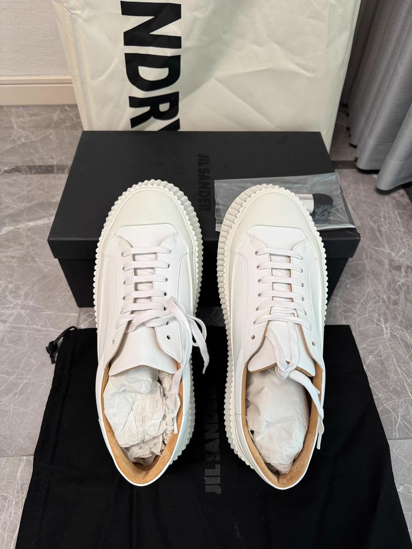 Jil Sander Jil Sander Cookie Sneakers / White Sneakers K6 Size US 7 / EU 40 - 4 Thumbnail