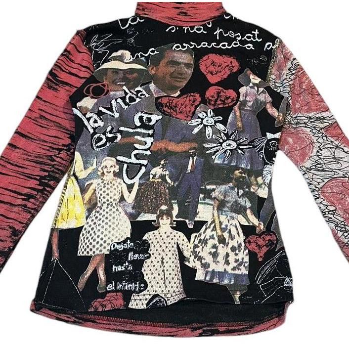 Desigual The Desigual Photography Collage Top Size ONE SIZE - 3 Thumbnail