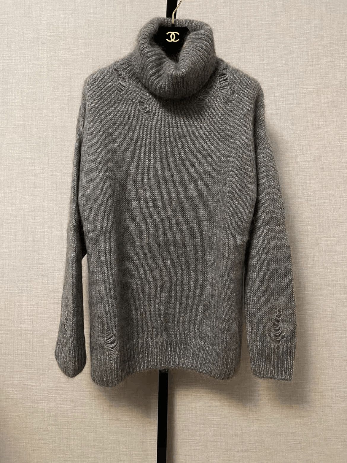 Saint Laurent Paris Saint Laurent Paris 16SS Oversized Mohair Hi-neck Knitwear Size US XS / EU 42 / 0 - 1 Thumbnail