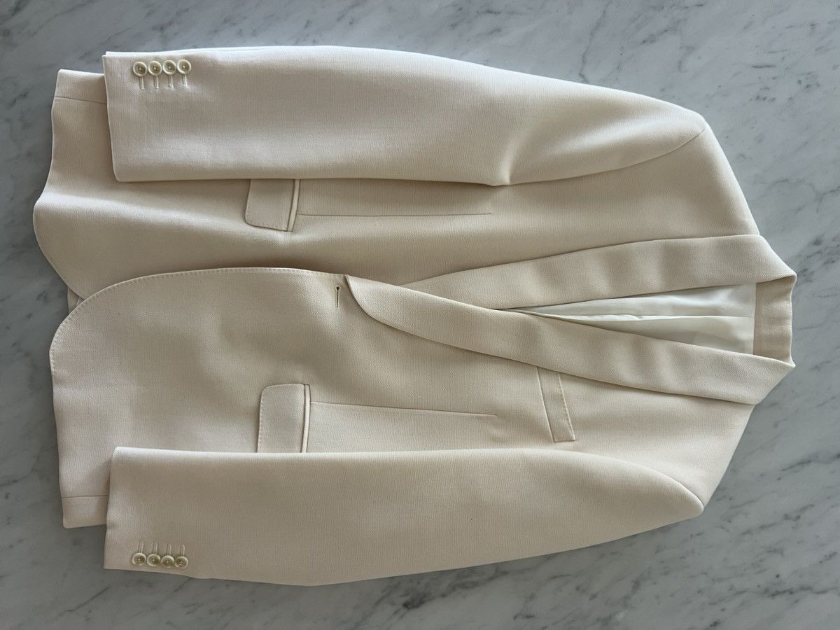 Celine Celine SS 2023 White Blazer Size 44S - 4 Thumbnail