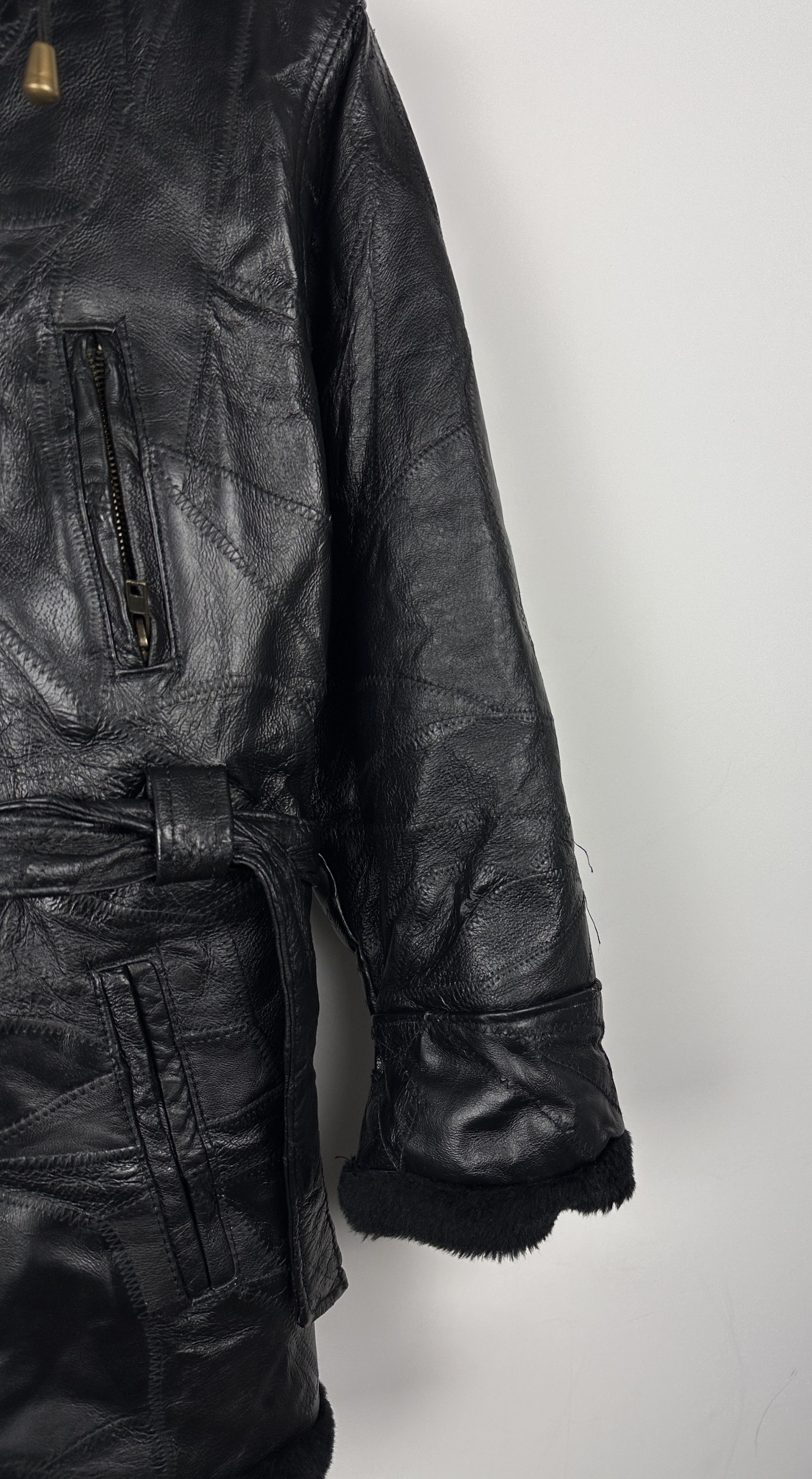 Vintage Vintage Avant Garde women leather jacket opium cyber y2k Size L / US 10 / IT 46 - 6 Thumbnail