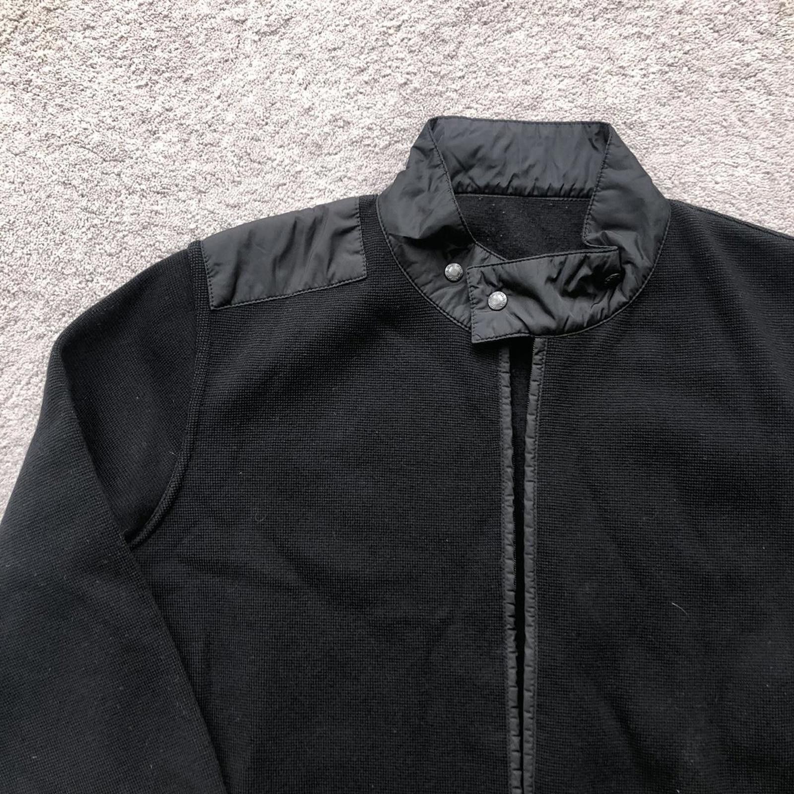 Prada Vintage Prada Red Tab Wool & Nylon Jacket Zip Up Sweatshirt Size US M / EU 48-50 / 2 - 2 Thumbnail