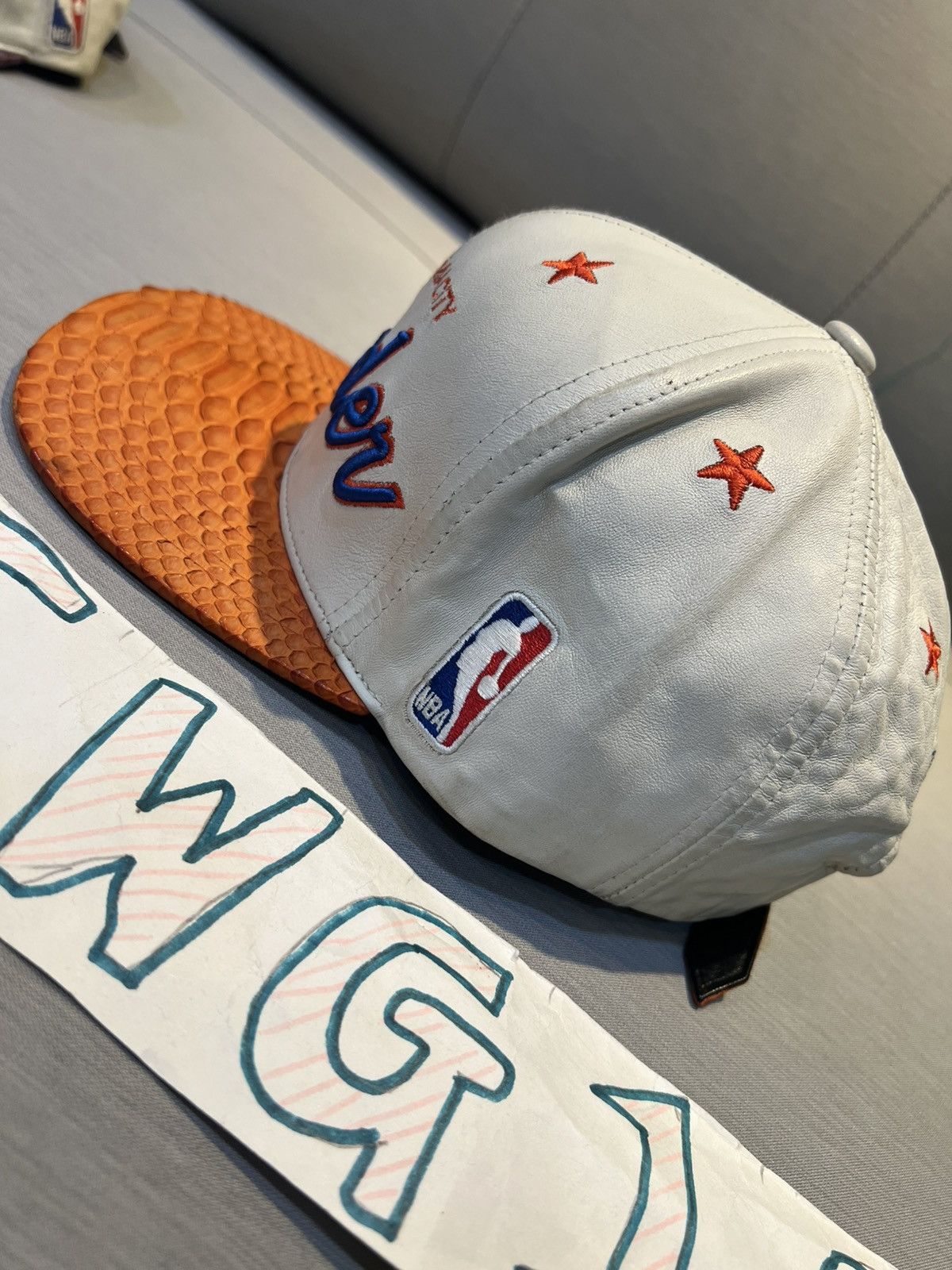 Just Don × Mitchell & Ness Just Don Oklahoma City Thunder Python Skin Snapback – Rare Size ONE SIZE - 3 Thumbnail
