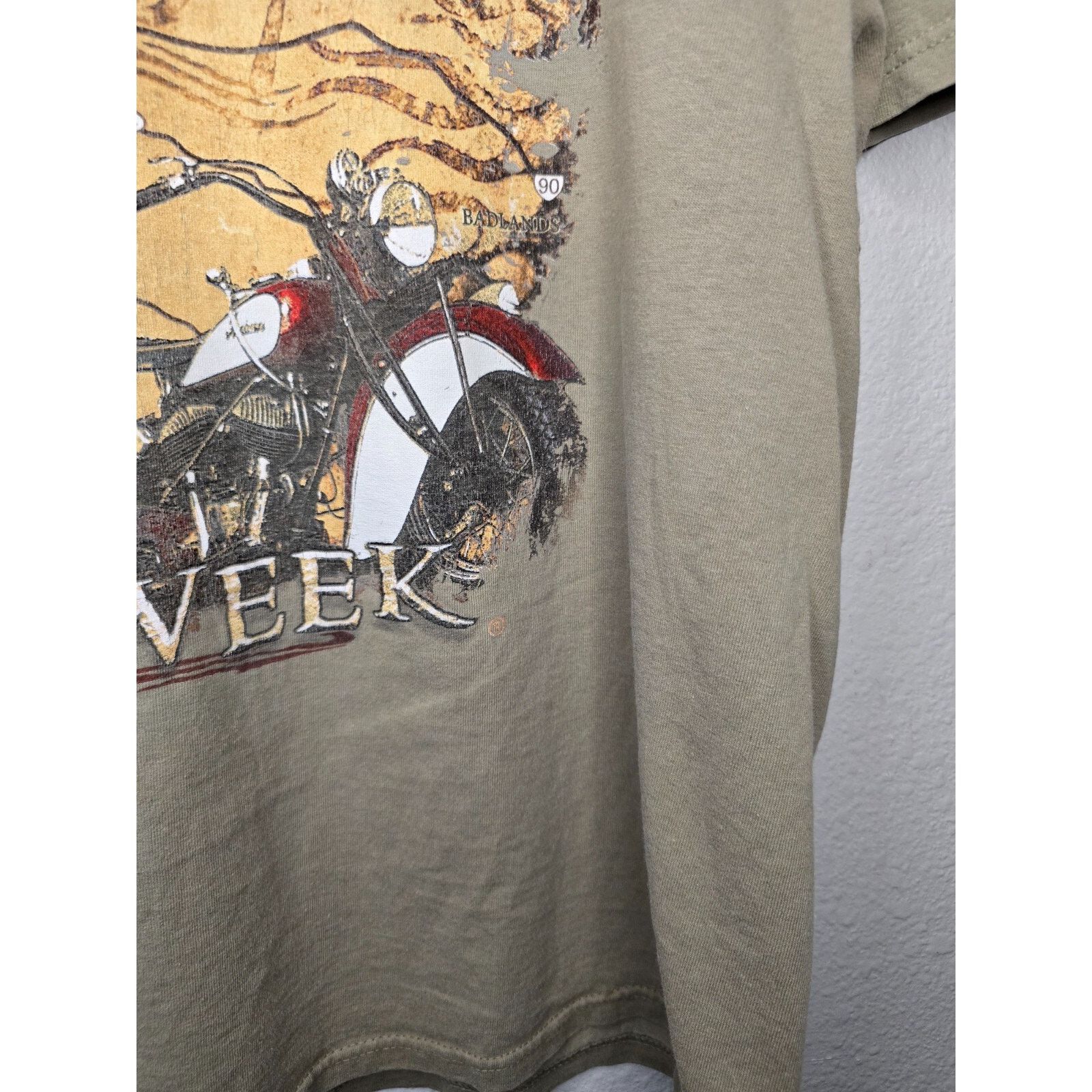 Delta Sturgis 2007 Shirt Bike Week Brown Motorcycle Tee XL Size US L / EU 52-54 / 3 - 5 Thumbnail