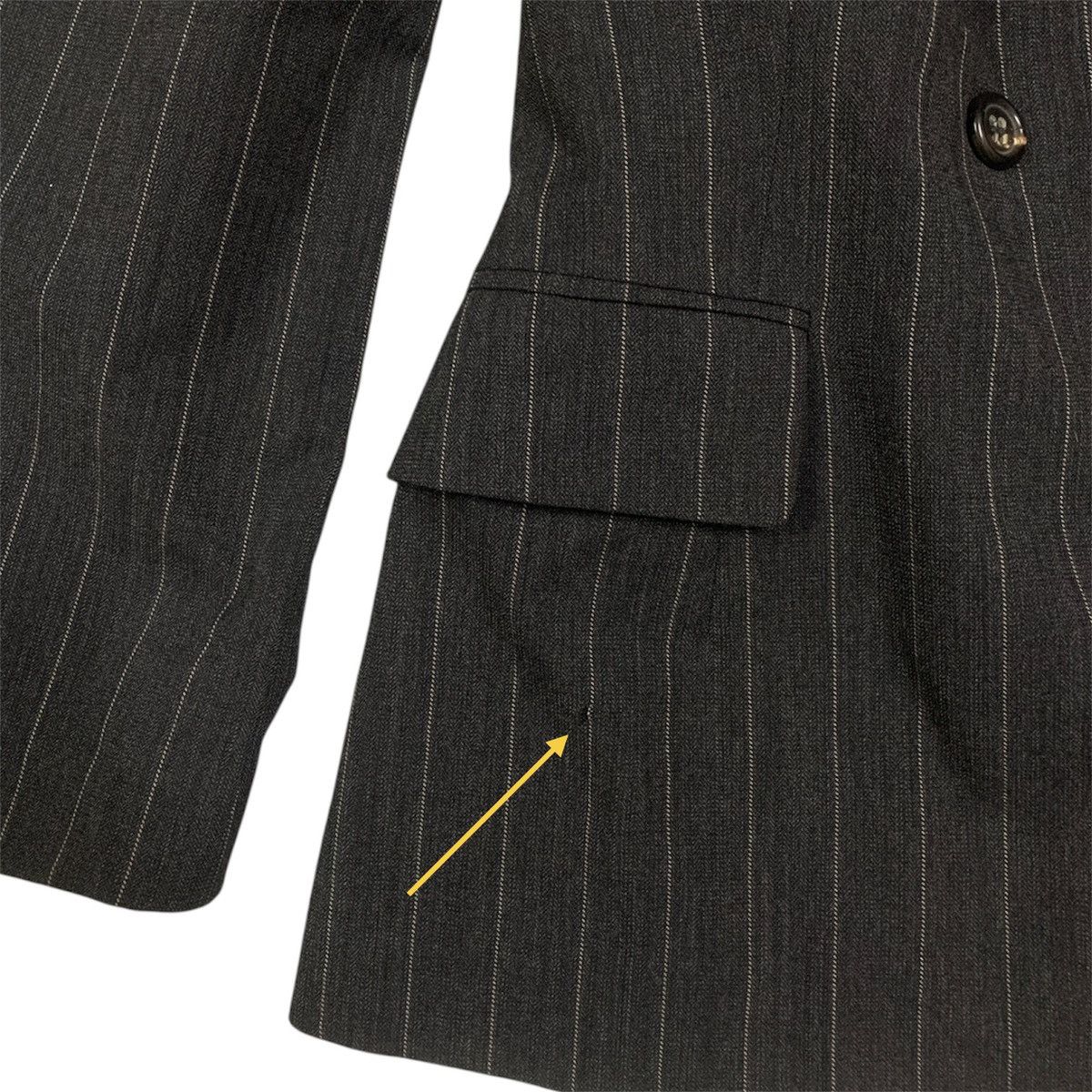 Jil Sander Vtg Jil Sander Pinstripe Double Breast Wool Blazer Size XS / US 0-2 / IT 36-38 - 10 Thumbnail
