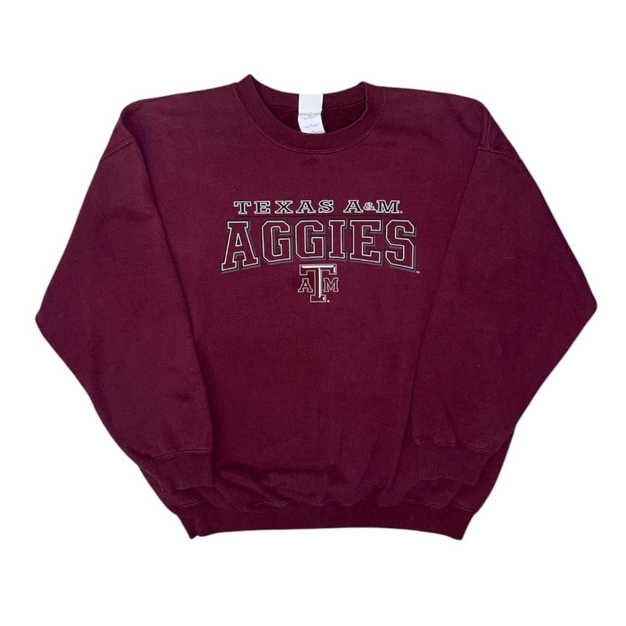 Gildan × Vintage Vintage Texas A&M Aggies Maroon Crewneck Size US XL / EU 56 / 4 - 2 Thumbnail