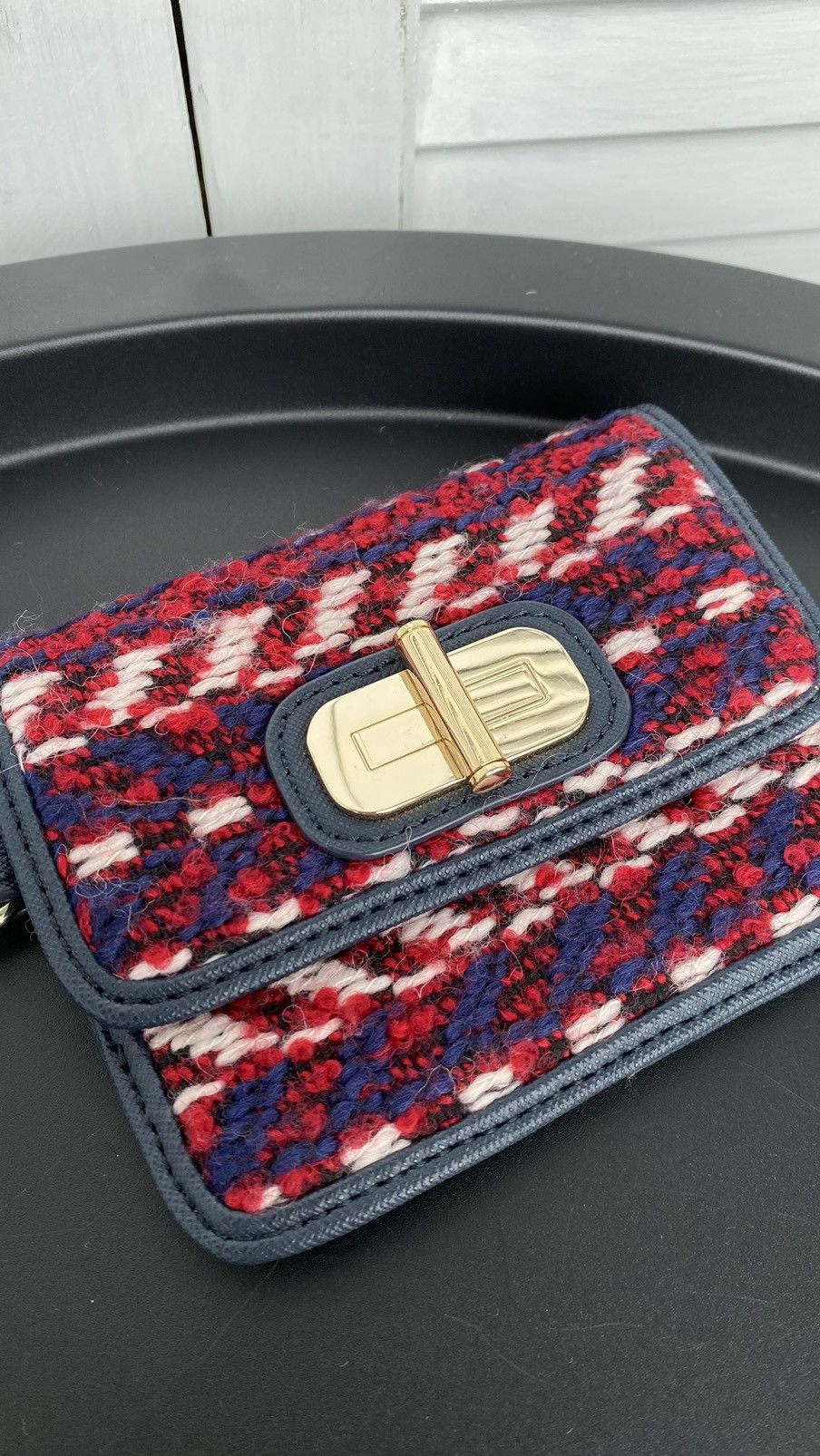Tommy Hilfiger Tommy Hilfiger Chain Cardholder Knit Leather Mini Bag Size ONE SIZE - 5 Thumbnail