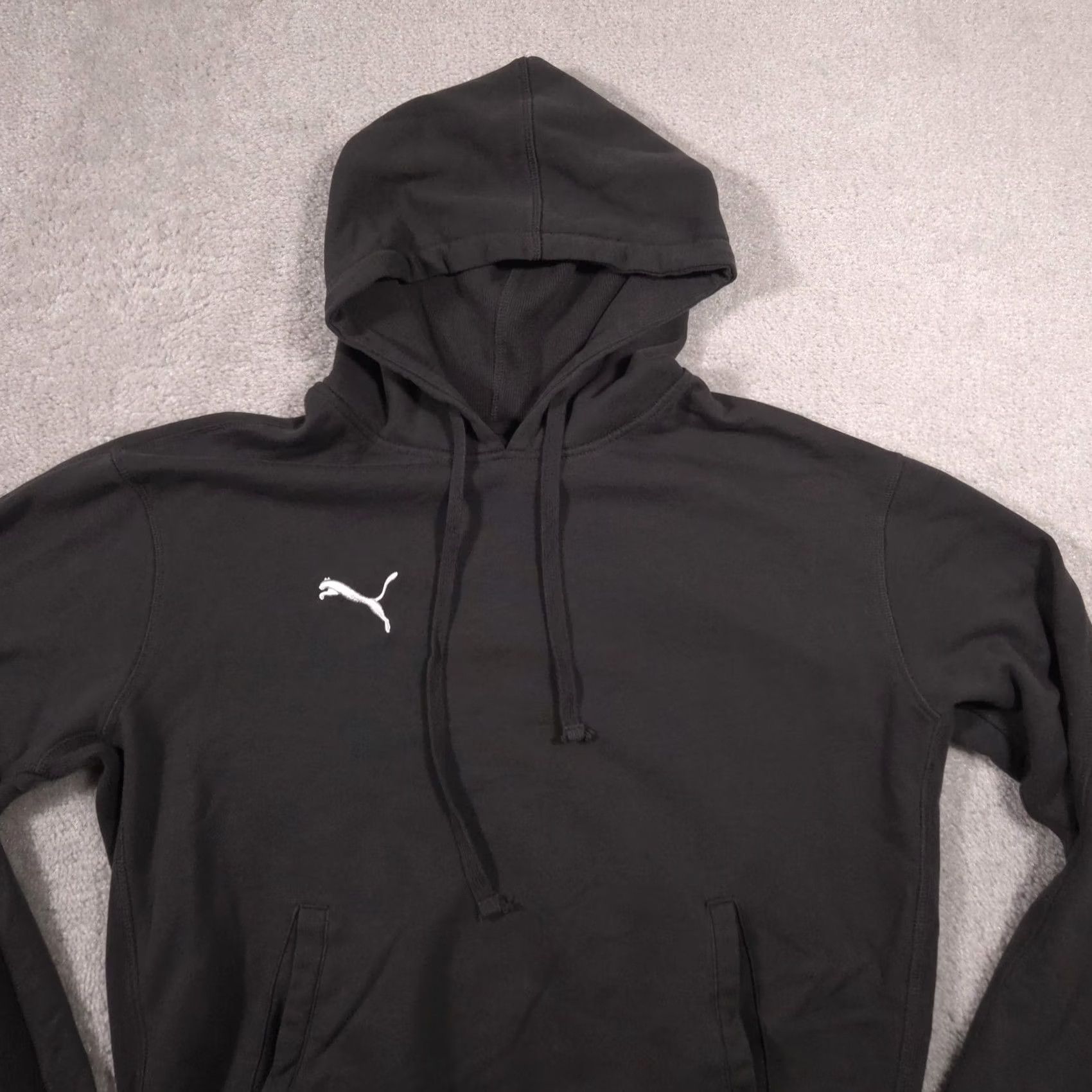 Puma PUMA Hoodie Mens L Black Pullover Fleece Sweatshirt Embroidered Logo Chest Size US L / EU 52-54 / 3 - 2 Thumbnail