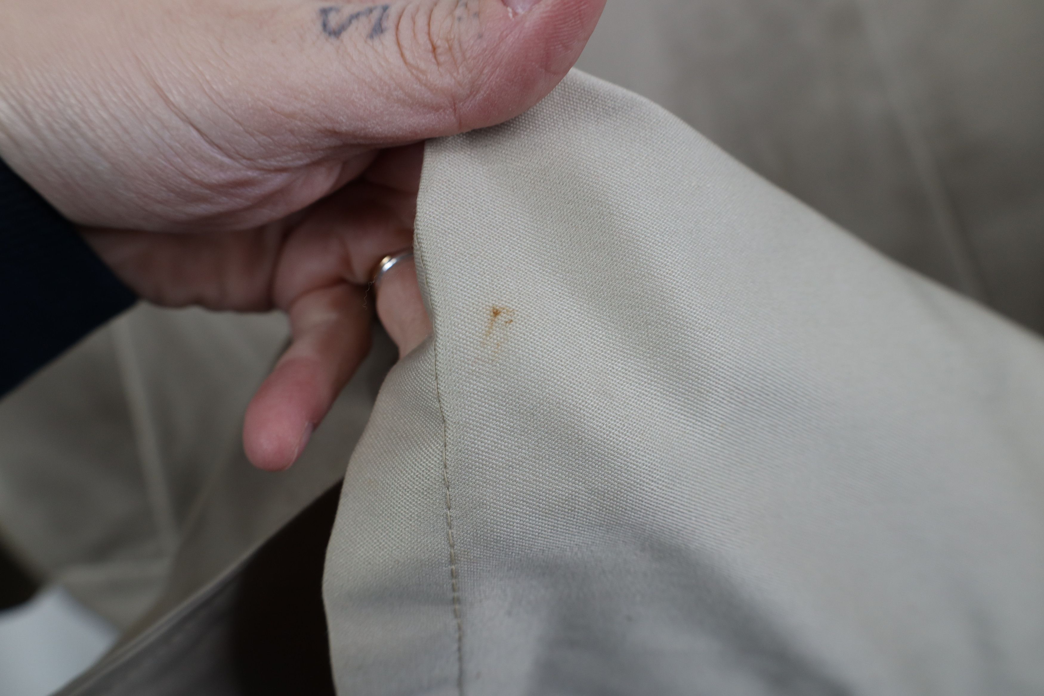 Vintage Vintage 70s Streetwear Trench Coat Rain Jacket Stone Beige Size US L / EU 52-54 / 3 - 6 Thumbnail