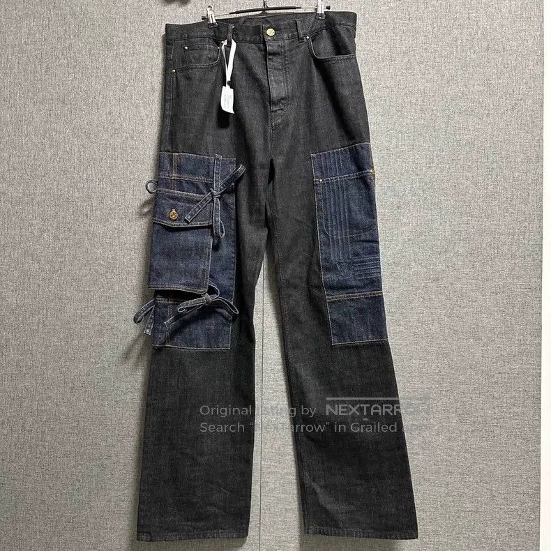 Louis Vuitton Louis Vuitton SS22 Bow Made Old Ripped Jeans Size US 33 - 1 Thumbnail