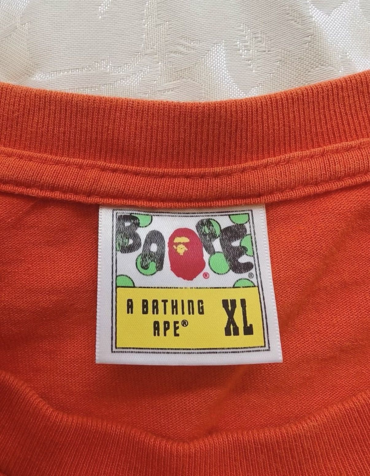 Bape BAPE OG Nigo era, violent orange short-sleeve Size US XL / EU 56 / 4 - 3 Thumbnail