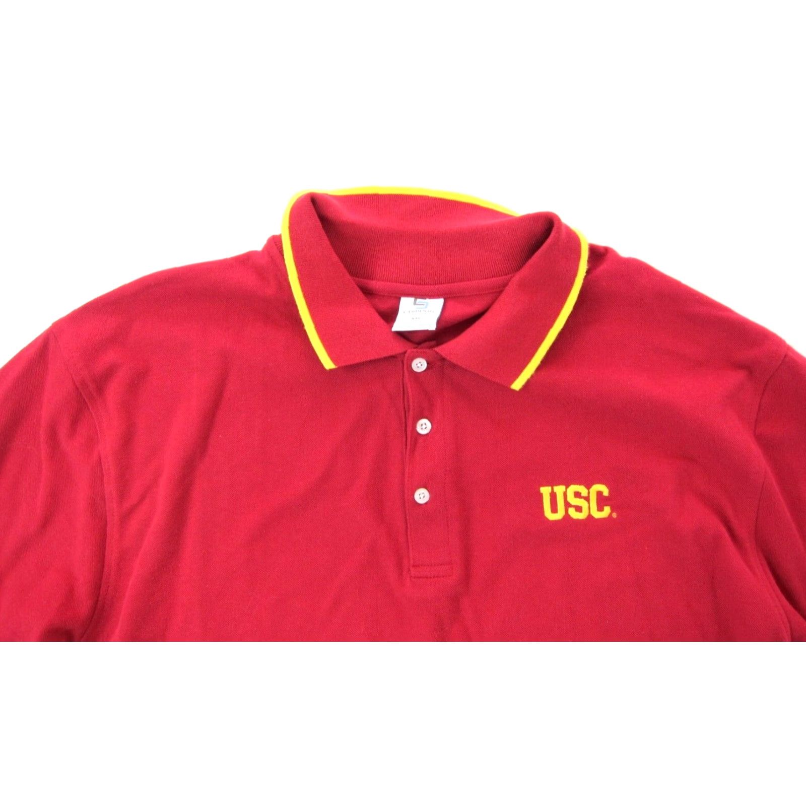 Vintage VINTAGE Campus Drive Polo Shirt Main Selling Point University Red XXXL Mens Polo Shirt USC California Embroidered Cotton Short Sleeve Button-Closure Size US XXL / EU 58 / 5 - 5 Thumbnail