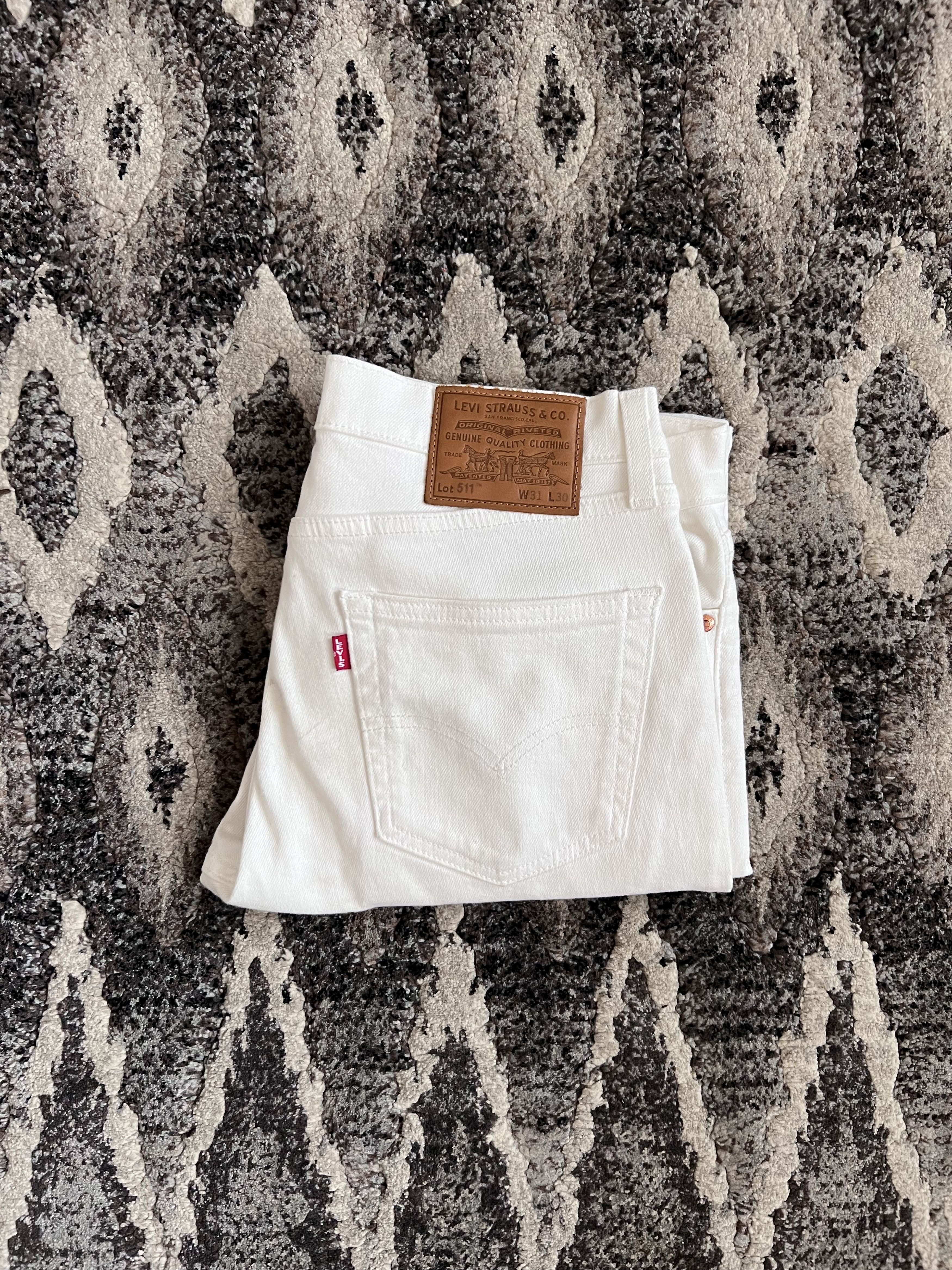 Levi's W31 L 30 Levi's 511 in White Size US 31 - 1 Thumbnail