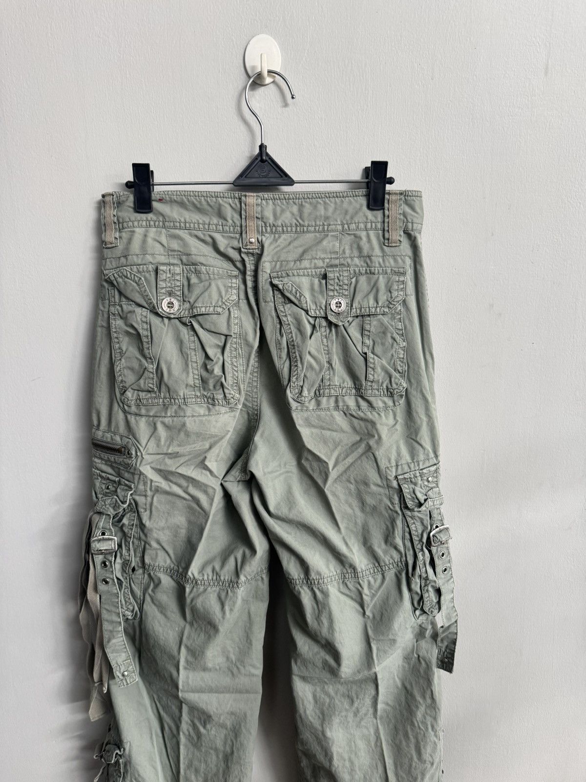 Japanese Brand VINTAGE Y2K BAGGY CARGO PANT WITH MULTI POCKET Size US 28 / EU 44 - 7 Thumbnail