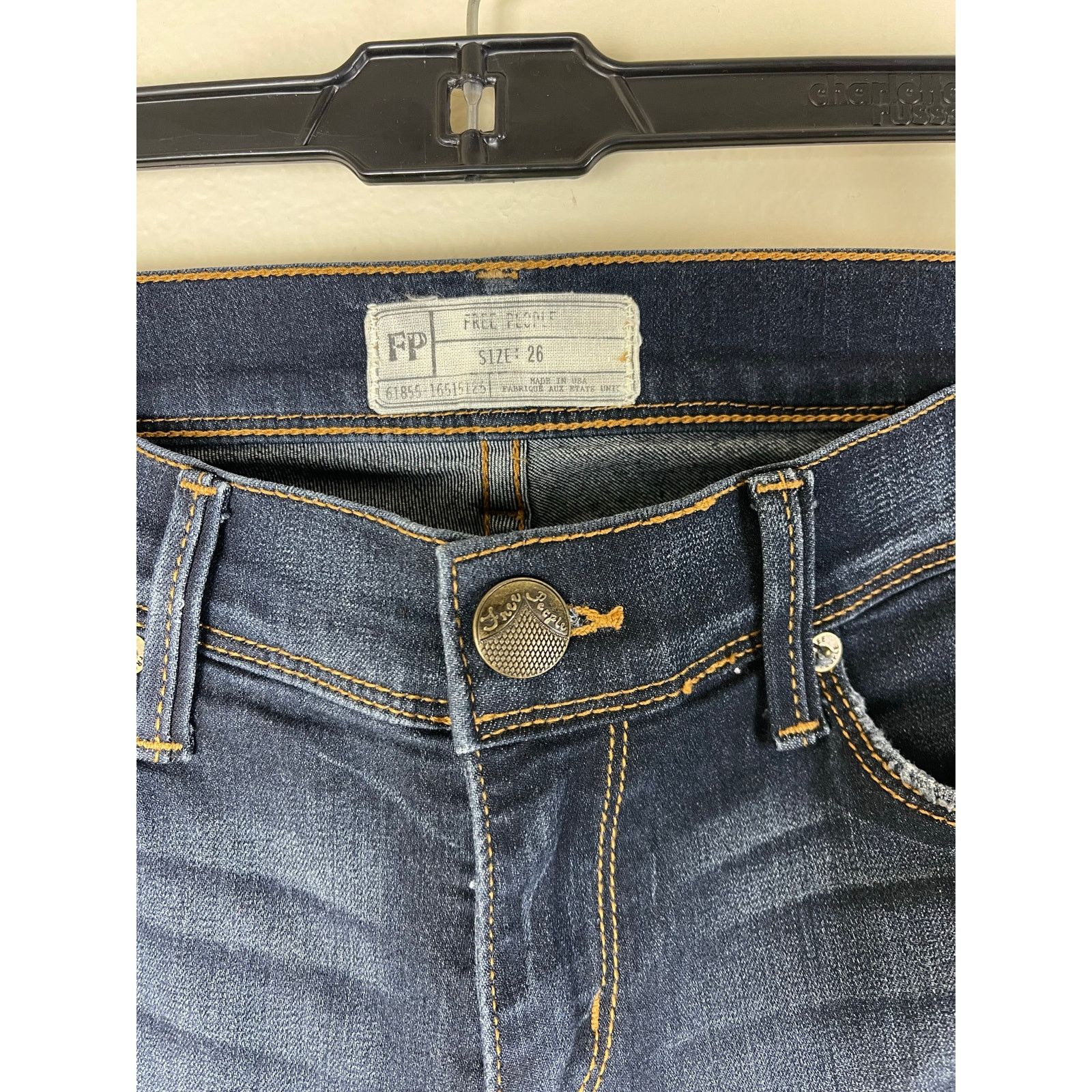 Free People Free People Blue Denim Skinny Jeans - Size 26 Size 26" / US 2 / IT 38 - 2 Thumbnail