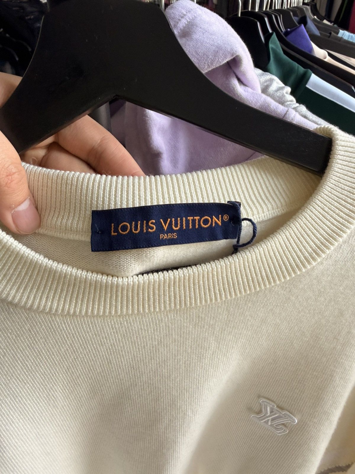 Louis Vuitton Louis Vuitton Graphic Knitted Crewneck Size US XL / EU 56 / 4 - 2 Thumbnail