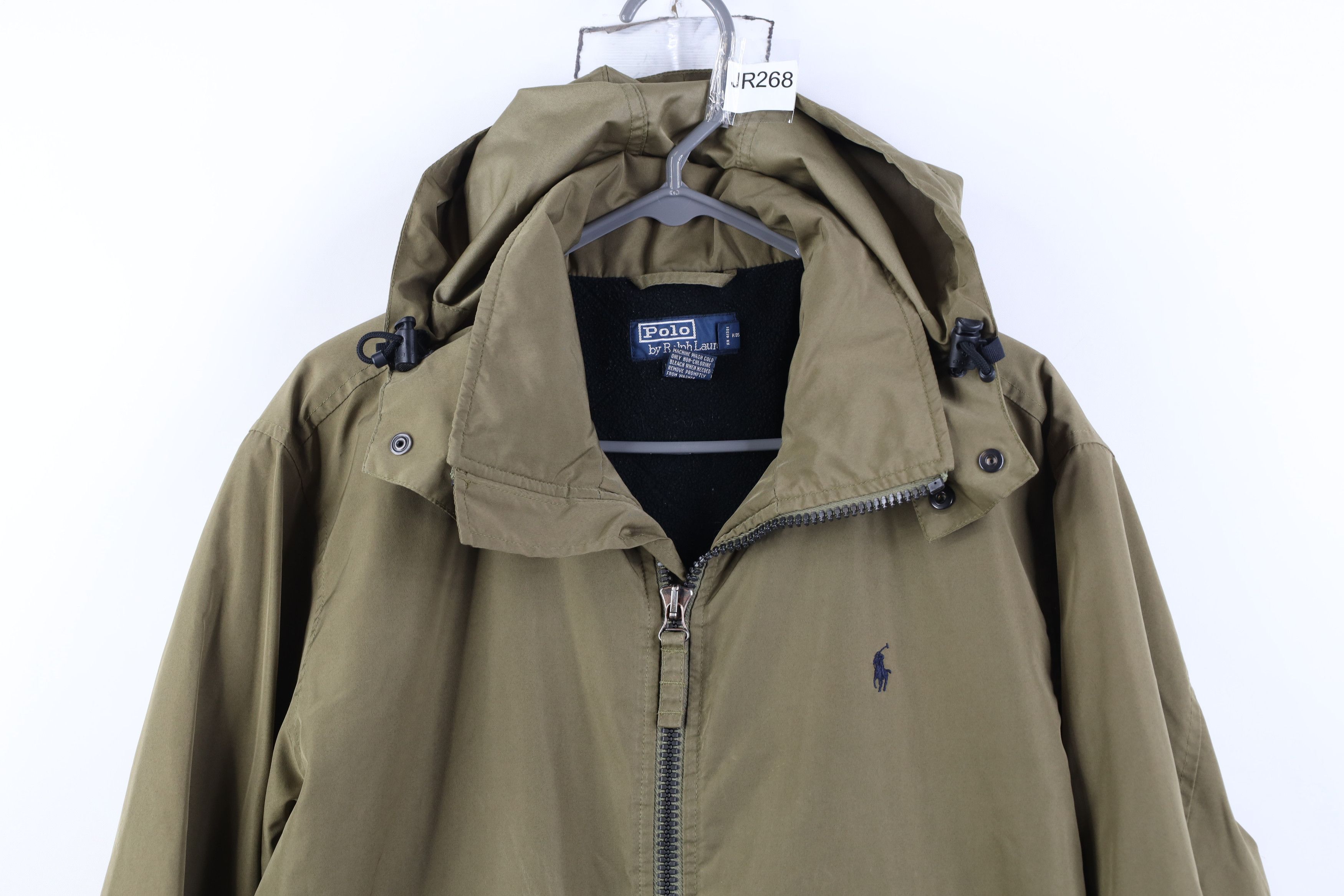 Ralph Lauren Vintage 90s Ralph Lauren Fleece Lined Hooded Bomber Jacket Size US M / EU 48-50 / 2 - 2 Thumbnail