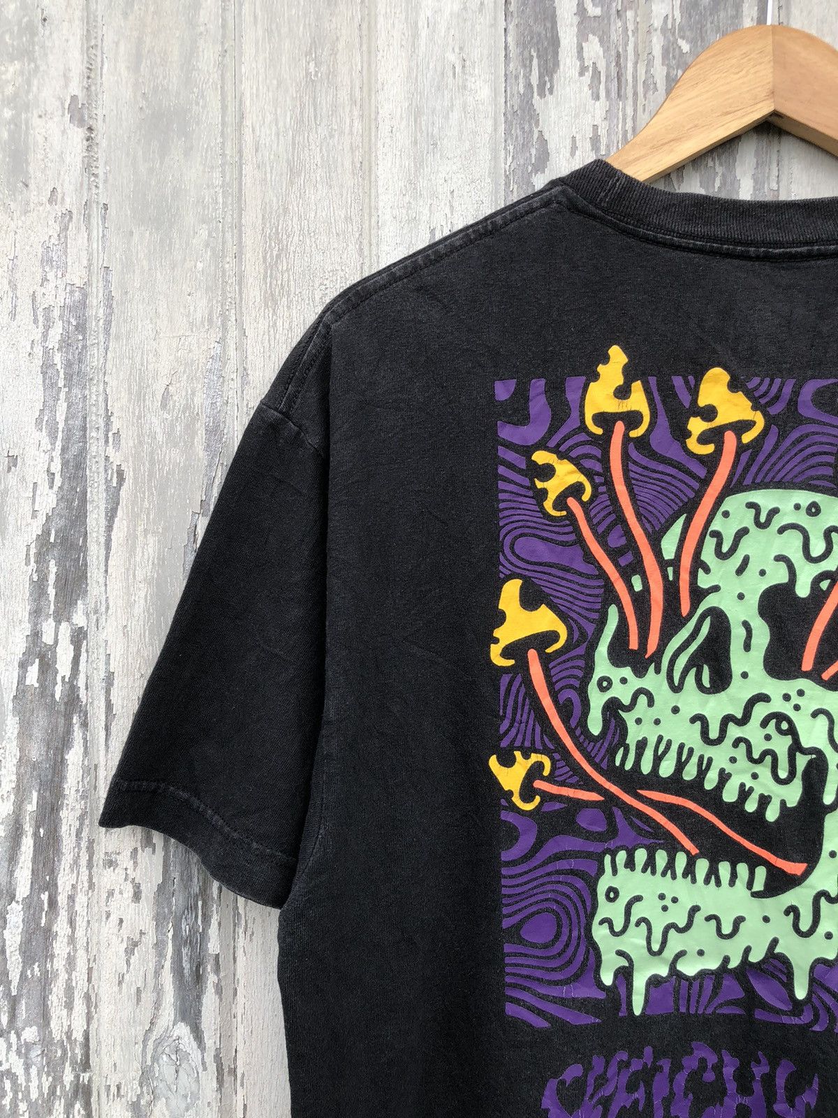 Japanese Brand × Vintage Lurking Class By Sketchy Tank Glow In The Dark Backhit Tee Size US L / EU 52-54 / 3 - 6 Thumbnail