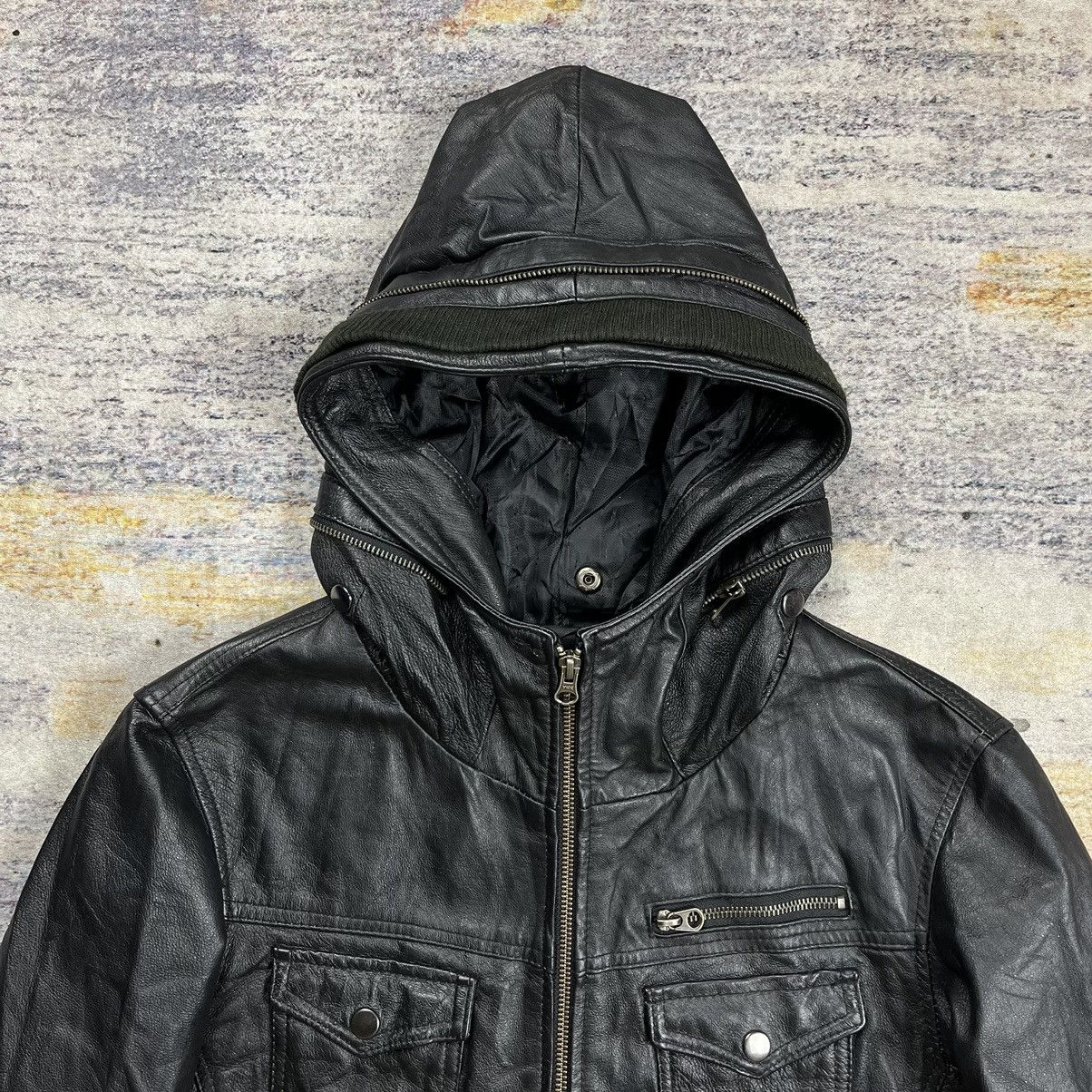 Vintage Evolution japanese brand gimmick bono leather jacket