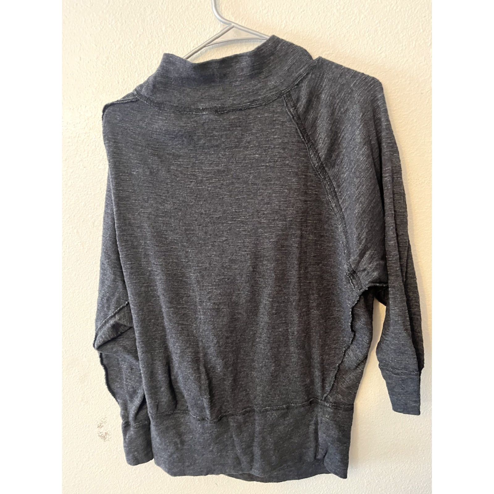 Free People Free People Sweatshirt Boat Neck Gray S Womens Pullover Knit Stretch Rib Knit Oversized/Activewear Mens? Size S / US 4 / IT 40 - 2 Thumbnail