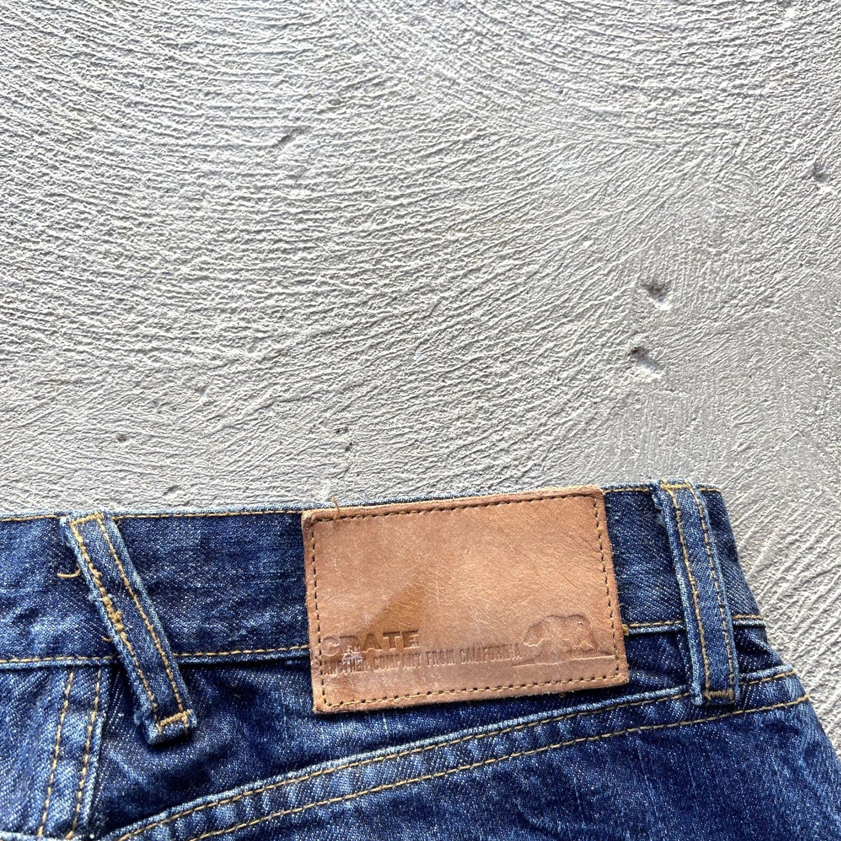 Denime Crate Jeans Slim Straight Denim Pants Men 28x32 Blue Selvedge Medium Cotton 28 Waist 32 Inseam Mens Jeans Size US 28 / EU 44 - 3 Thumbnail