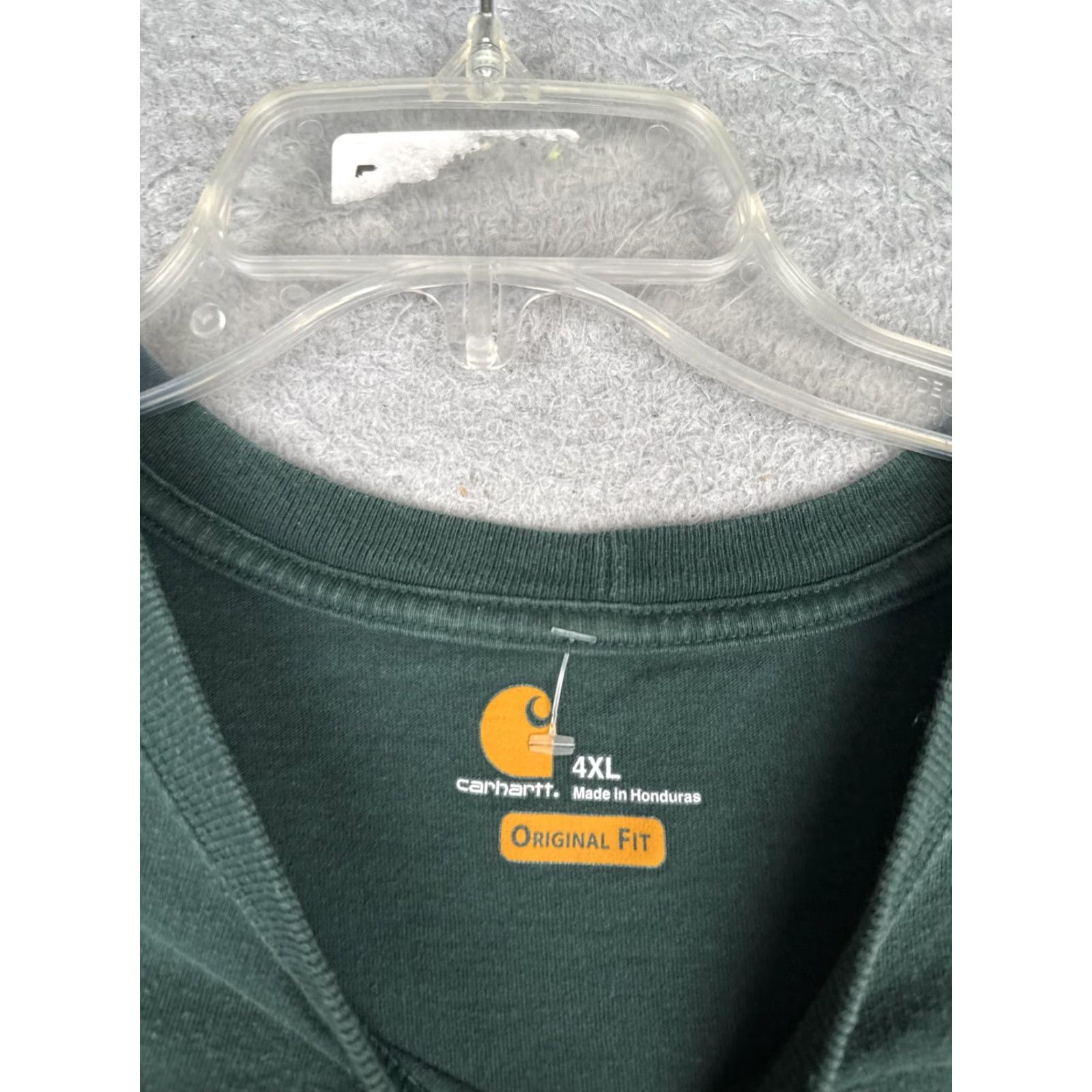 Carhartt Carhartt Shirt Mens 4XL Green Crew Neck Short Sleeve Pocket Tagless K87 Workwear Size US XXL / EU 58 / 5 - 7 Thumbnail