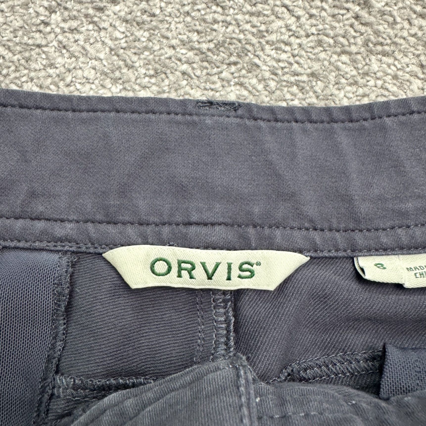 Orvis Orvis Straight Leg Cotton Trouser Womens 8 Dark Blue Flat Front Classic Casual Size 30" / US 8 / IT 44 - 5 Thumbnail