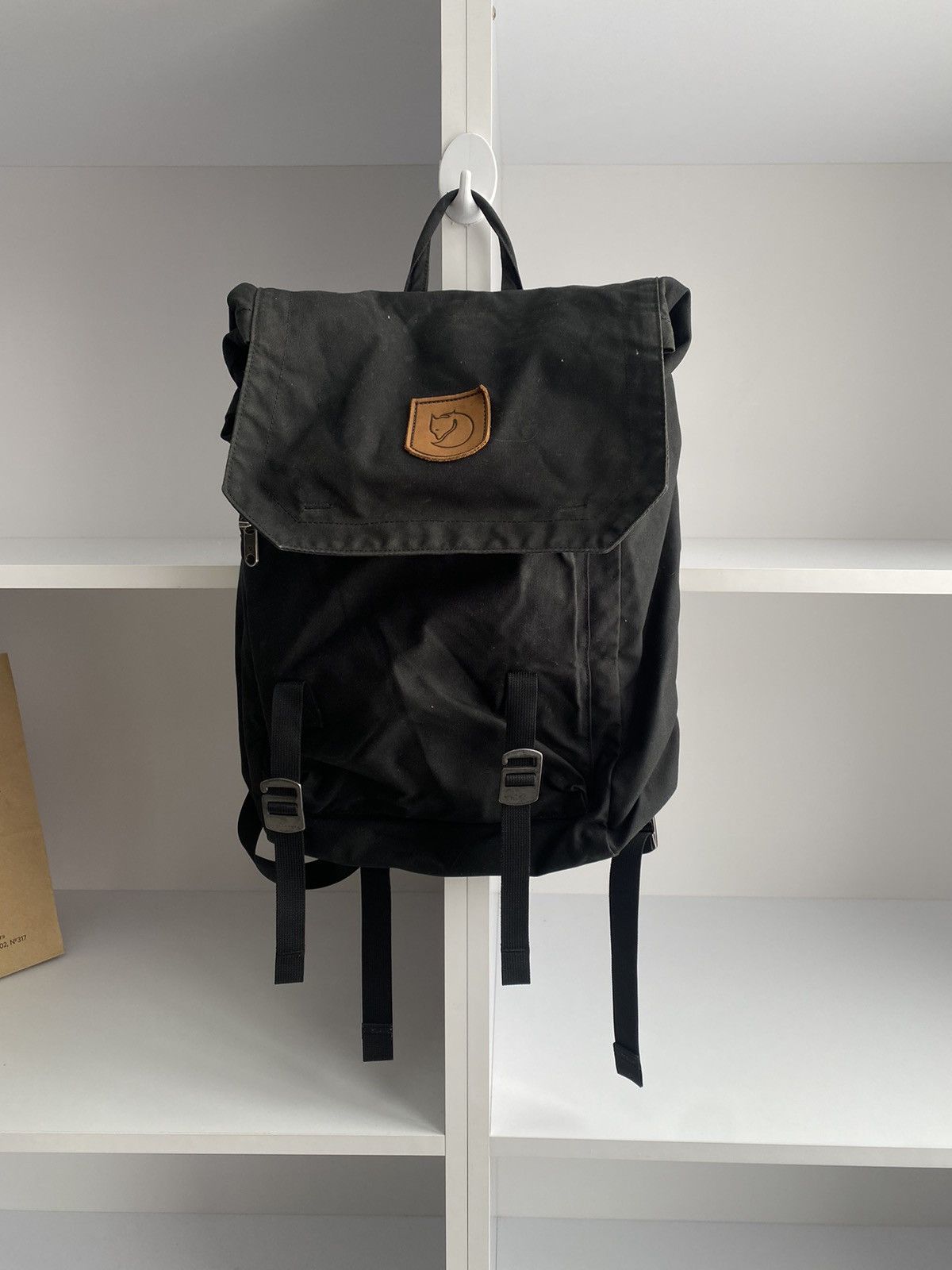 Fjallraven × Vintage Vintage Fjallraven Unisex Black Large G-1000 Laptop Backpack Size ONE SIZE - 6 Thumbnail