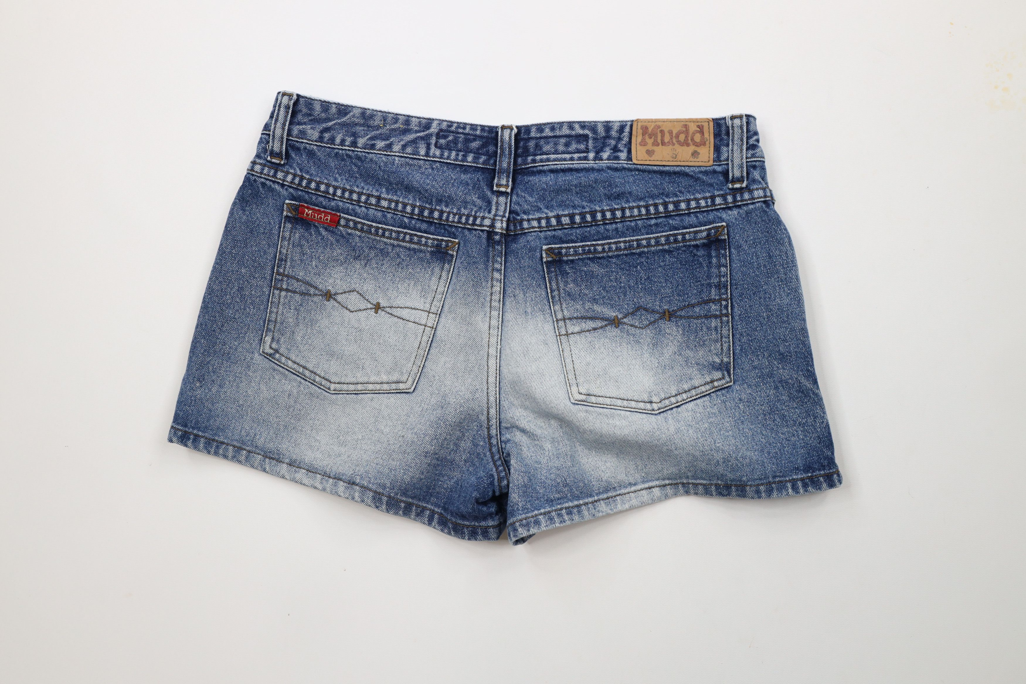 Vintage Vintage Y2K Mudd Jeans Denim Jean Shorts Jorts Blue Size 32" / US 10 / IT 46 - 7 Thumbnail