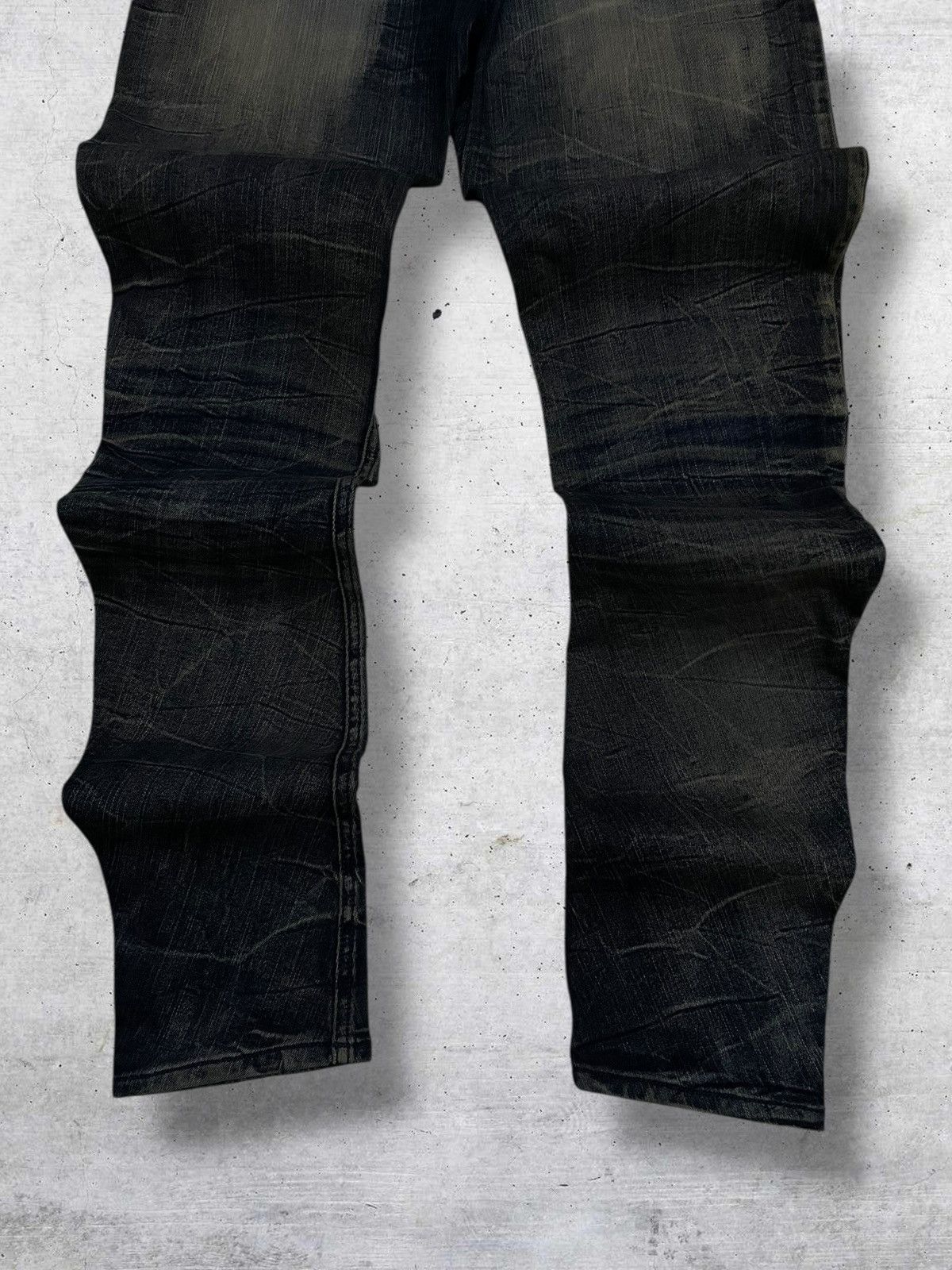 semanticdesign VINTAG SEMANTIC DESIGN OG JAPAN DESIGNER MUDWASH PUNK DENIM Size US 34 / EU 50 - 11 Thumbnail