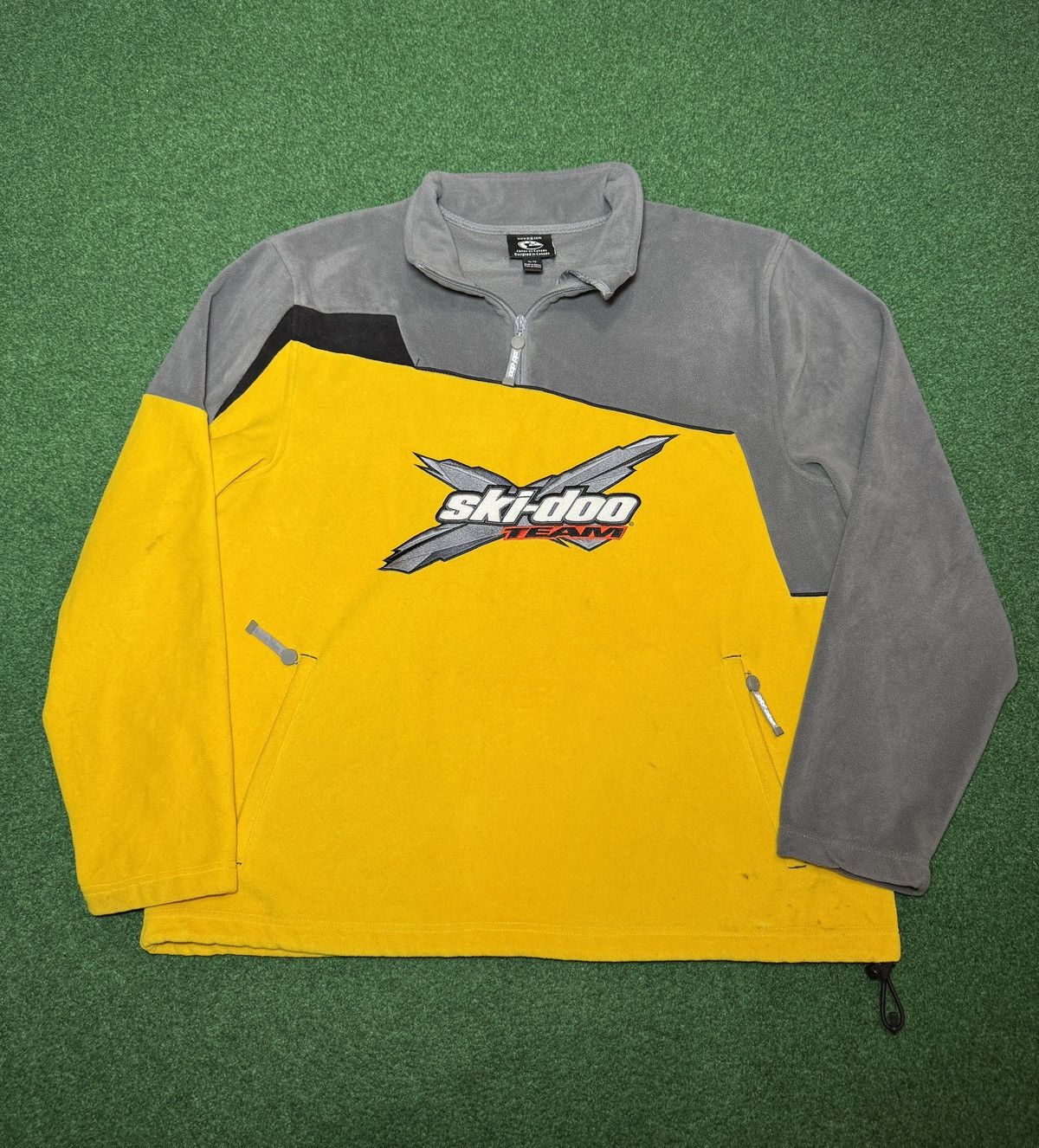 Ski-Doo VTG Ski-Doo Racing Fleece 1/4 Zip Pullover Sweatshirt Size US XL / EU 56 / 4 - 1 Thumbnail