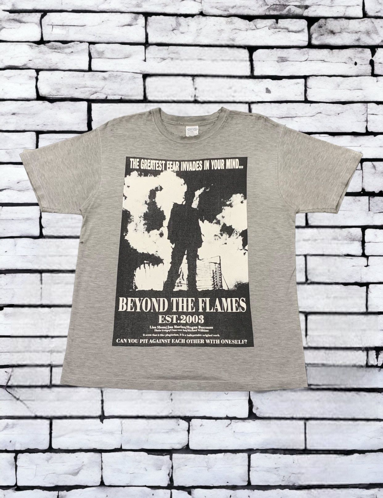 20471120 Beyond The Flames Greatest Fear Invades Trash Distressed Tee Size US L / EU 52-54 / 3 - 1 Thumbnail