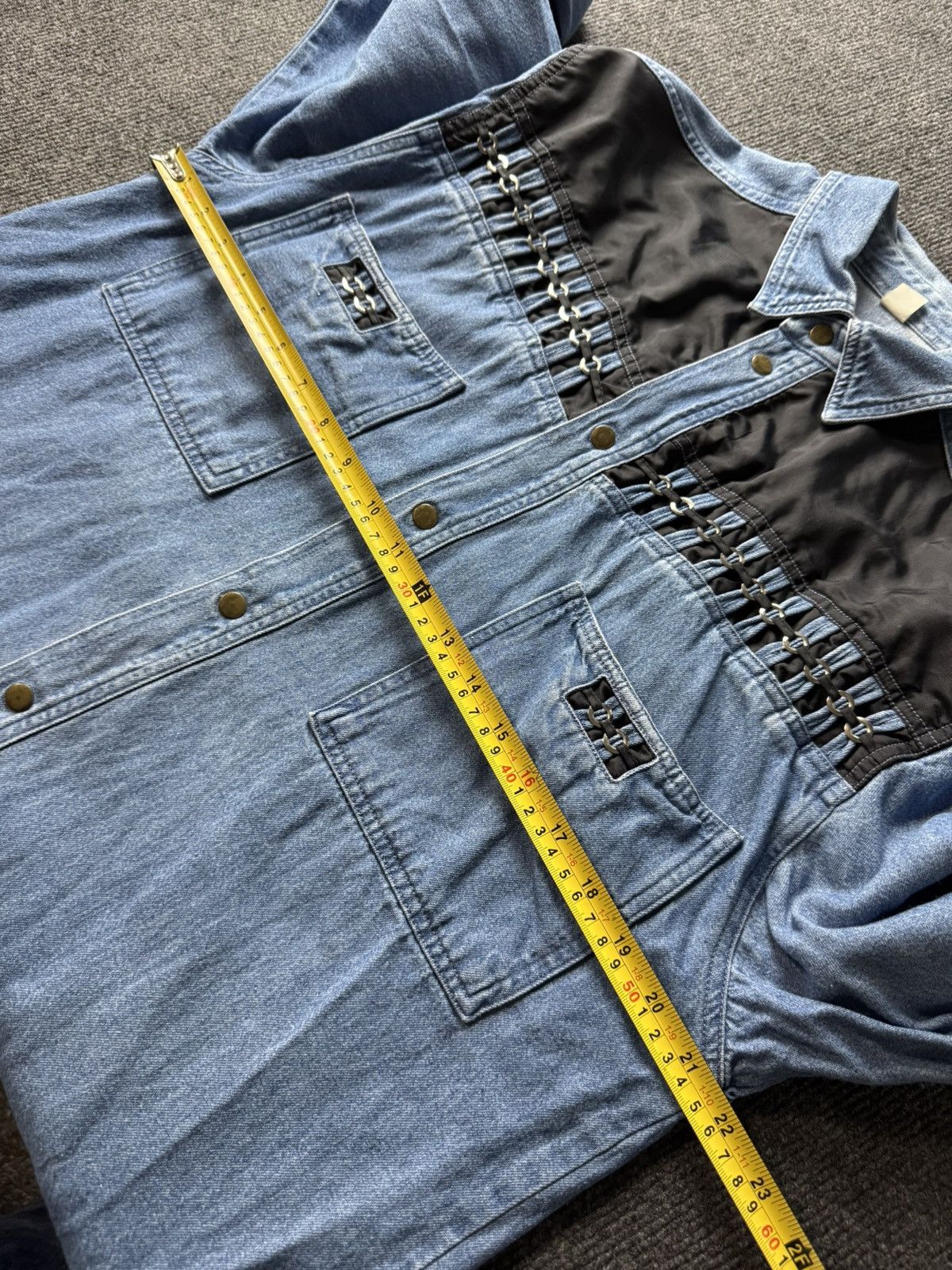 Vintage 90s Vintage Jacques Lorant Denim Cowboy Western Chain Shirt Size US XL / EU 56 / 4 - 17 Thumbnail