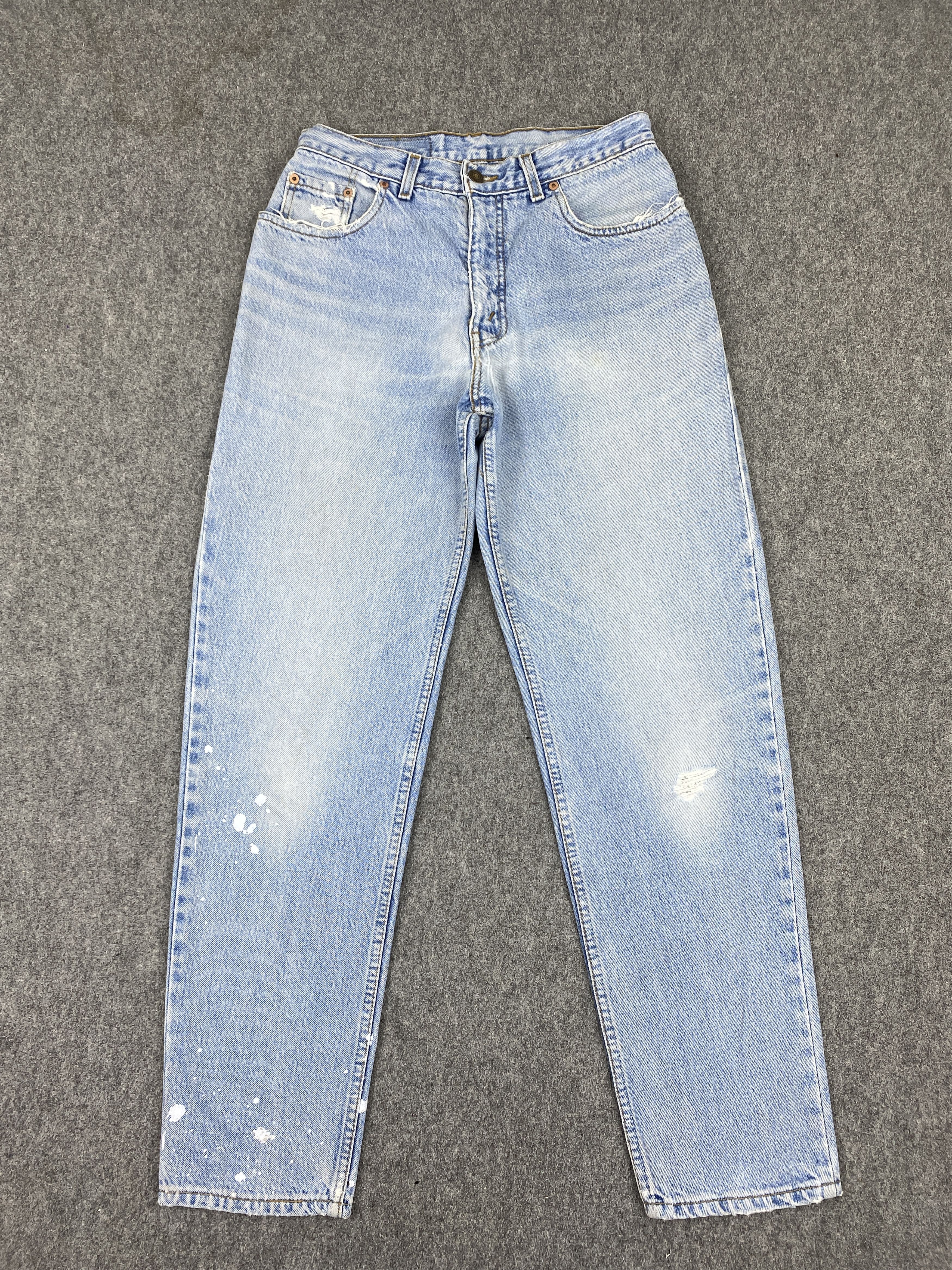 Levi's Vintage 90s Levis Orange Tab Splatter Painter Jeans S0025 Size US 28 / EU 44 - 1 Thumbnail