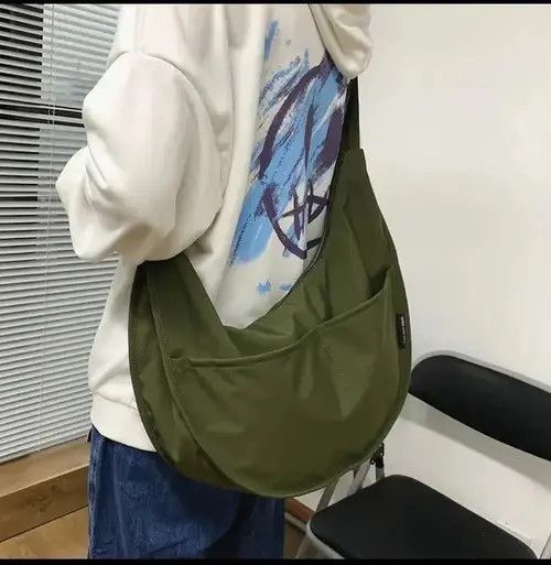 Japanese Brand Large Capacity Nylon Hobos/Crossbody Bags Unisex Size ONE SIZE - 1 Thumbnail