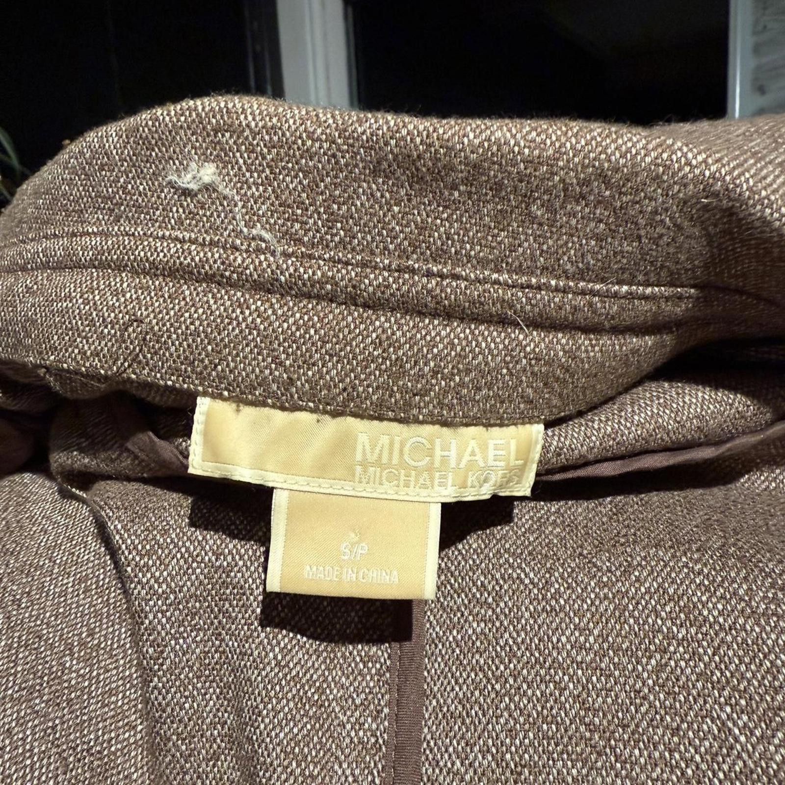 Michael Kors Michael Kors Brown Belted Jacket Size S Size S / US 4 / IT 40 - 3 Thumbnail