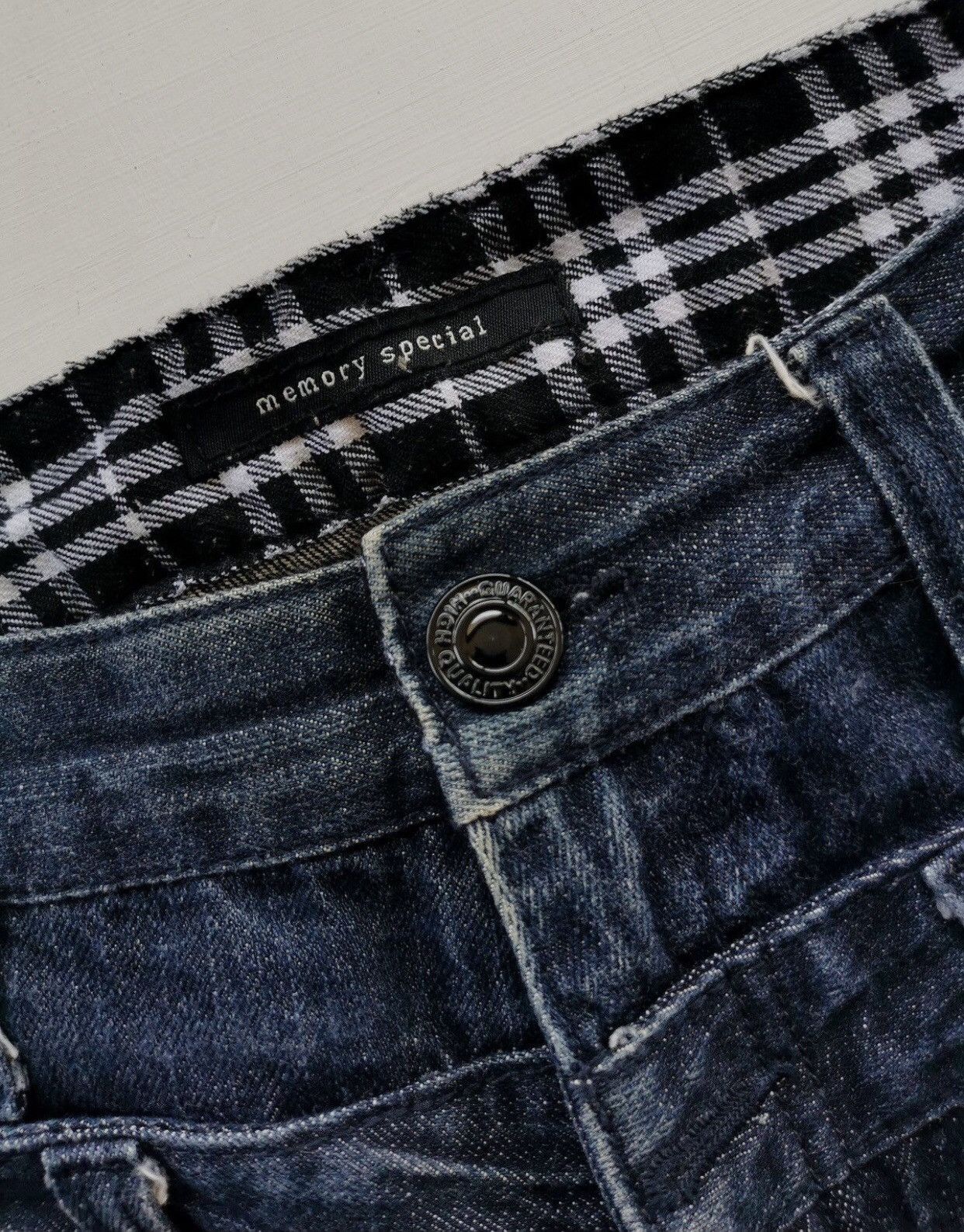 If Six Was Nine × Japanese Brand × Vintage Memory Special Zipper Double Waist Denim Jeans Punk Harajuku Size US 31 - 10 Thumbnail