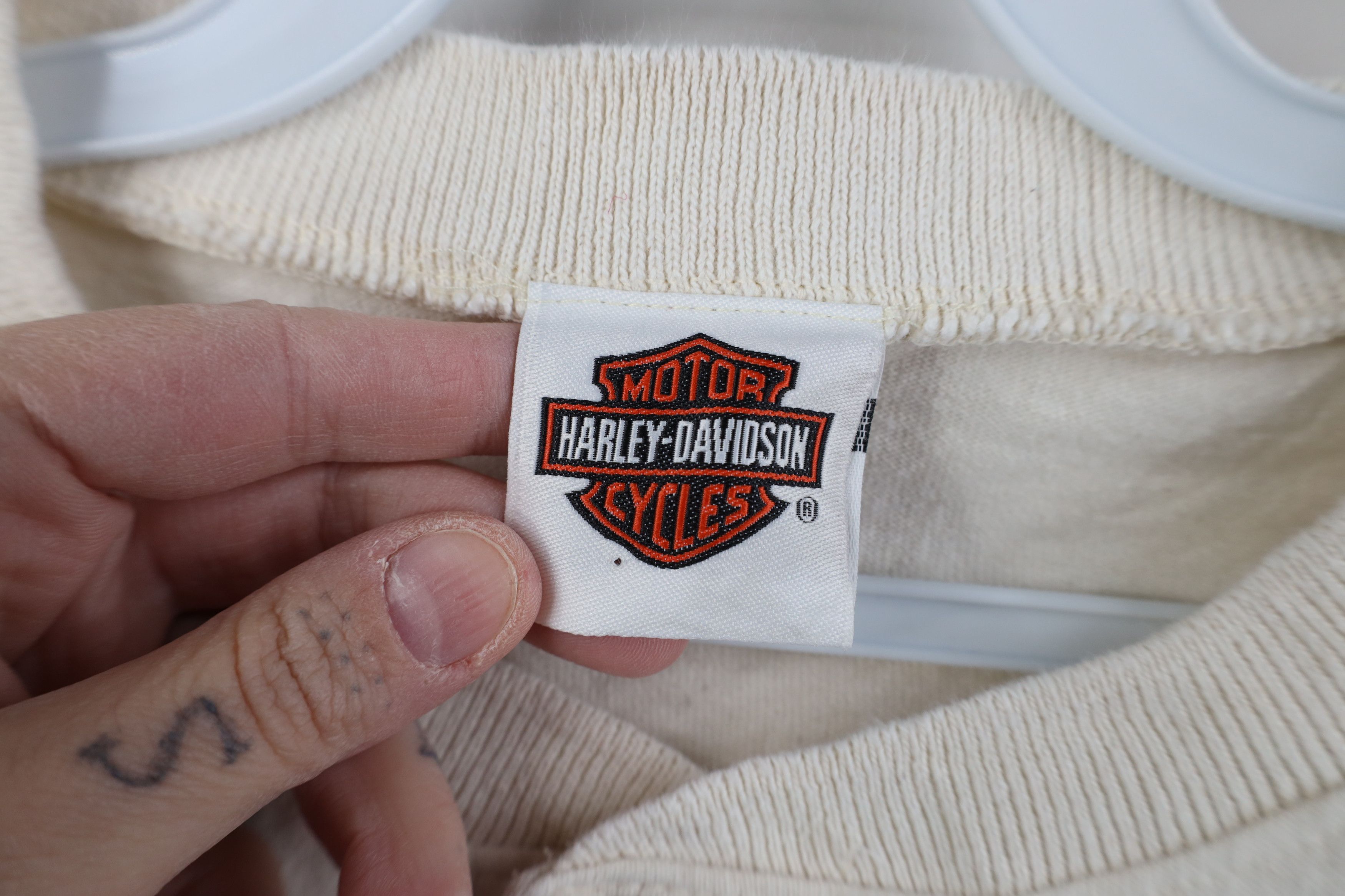 Harley Davidson Vintage Y2K 2004 Harley Davidson Long Sleeve Henley T-Shirt Size US M / EU 48-50 / 2 - 9 Thumbnail